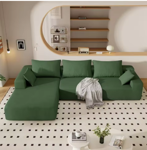 Green sectional sofa