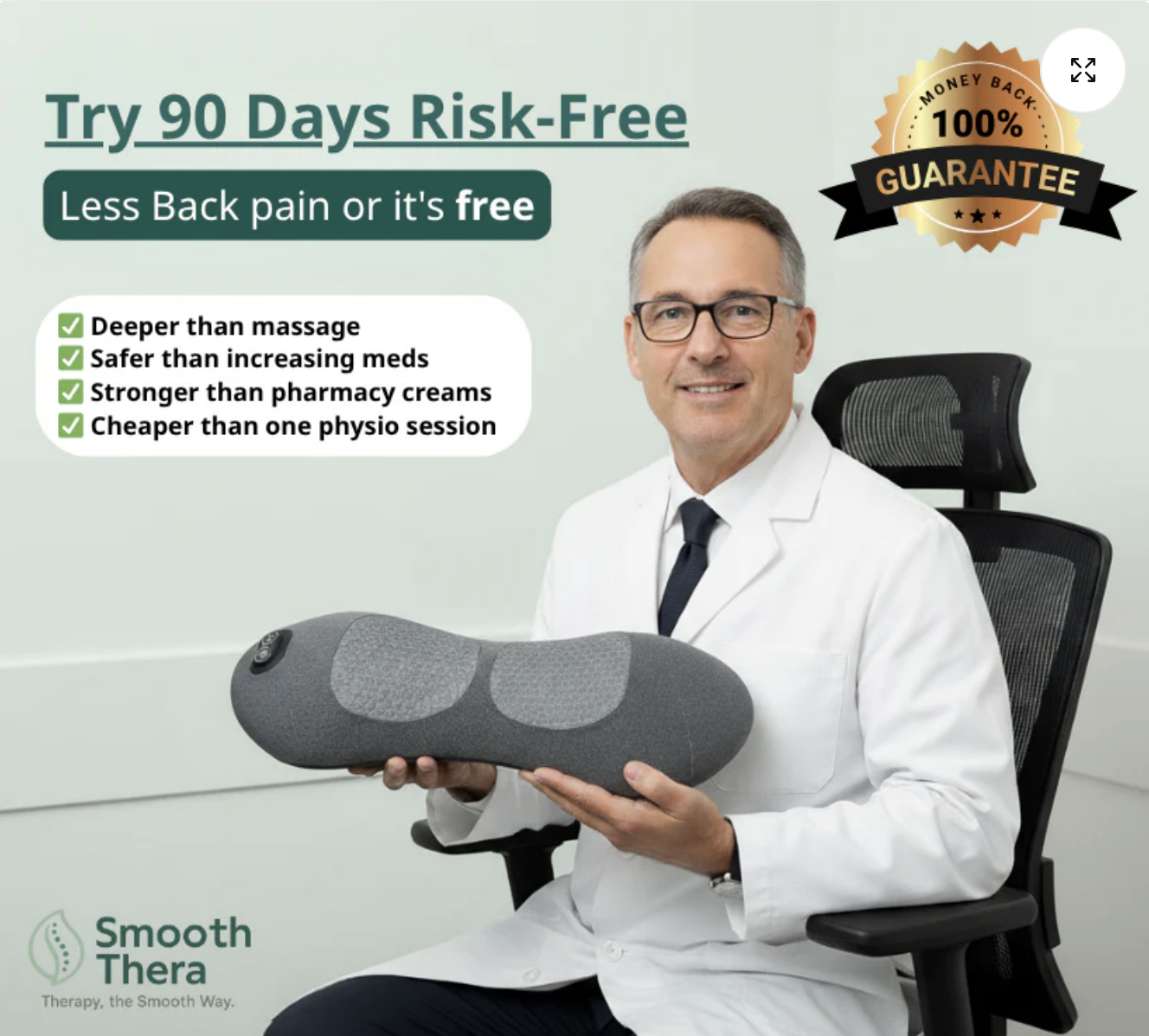 TripleSync™ Pillow for Back Pain & Sciatica Relief