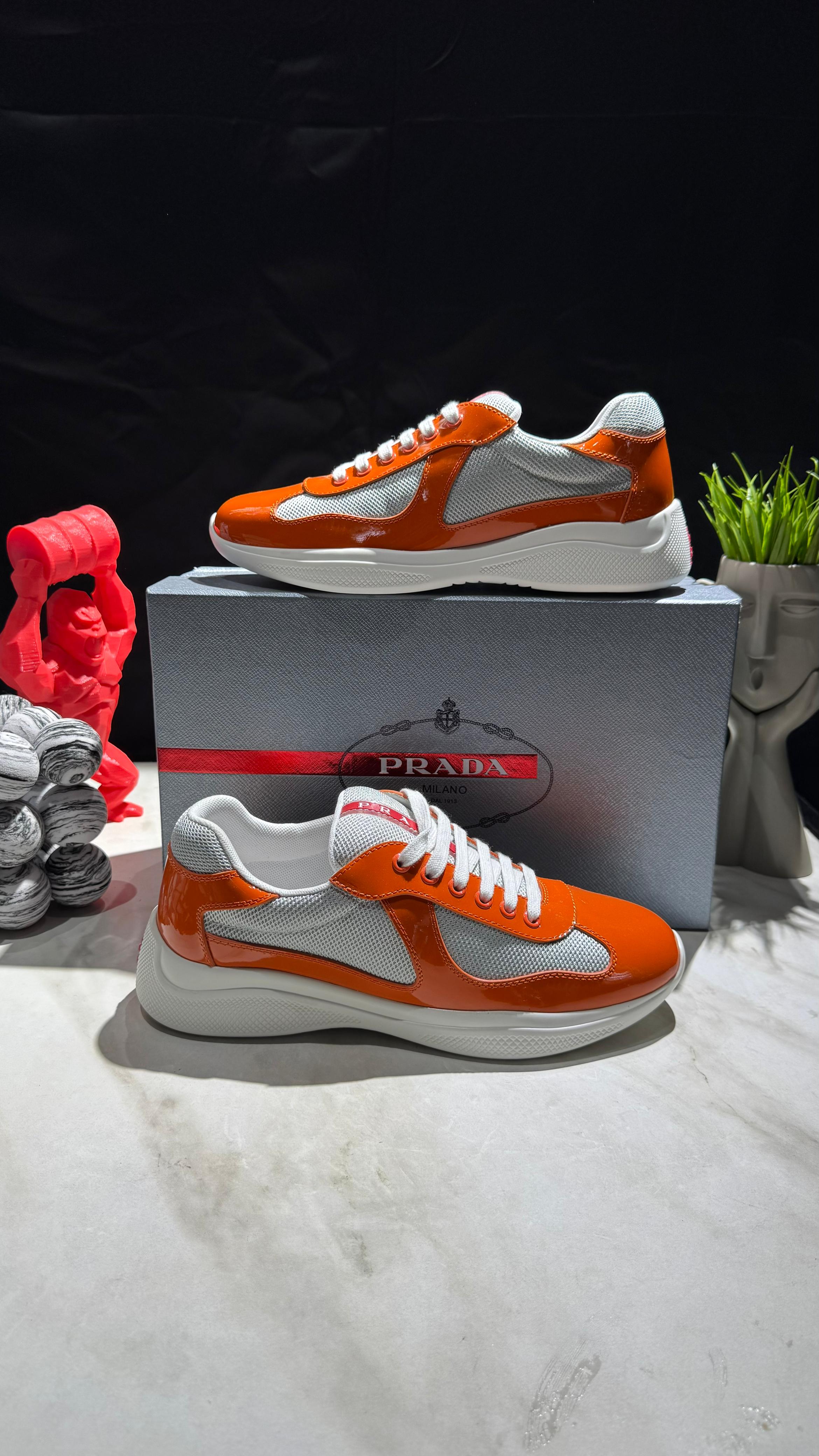 Mesh & Patent Sneakers – Bold and Shiny