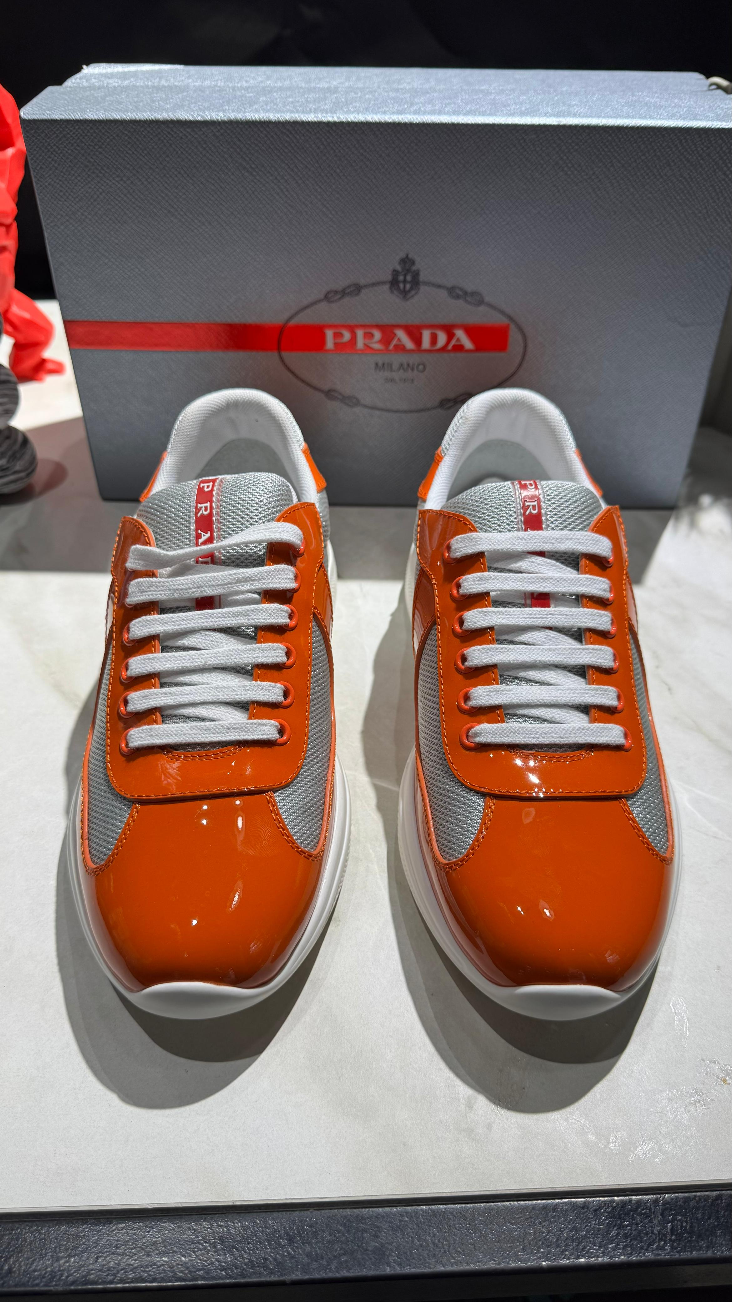 Mesh & Patent Sneakers – Bold and Shiny