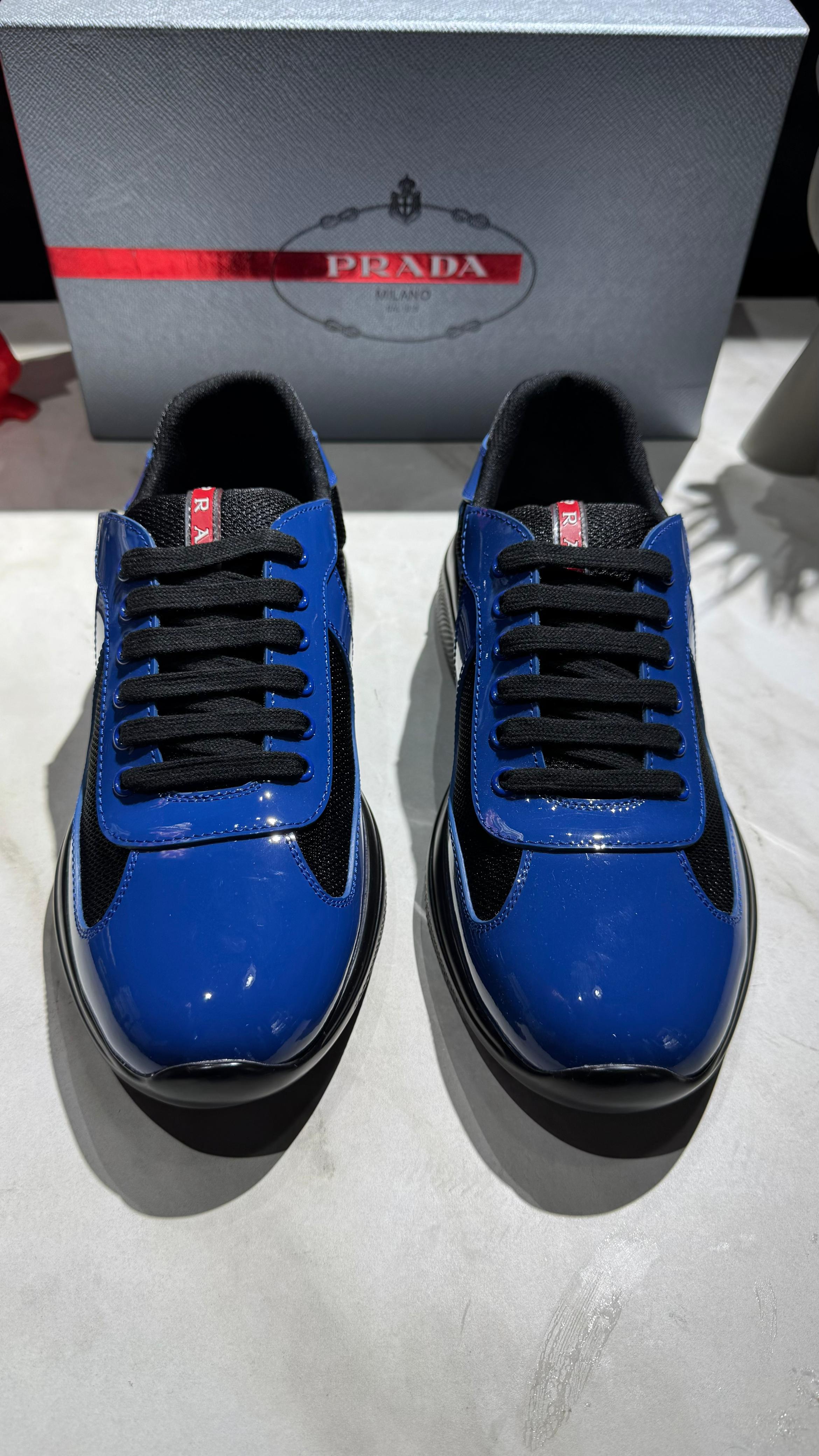 Mesh & Patent Sneakers – Bold and Shiny