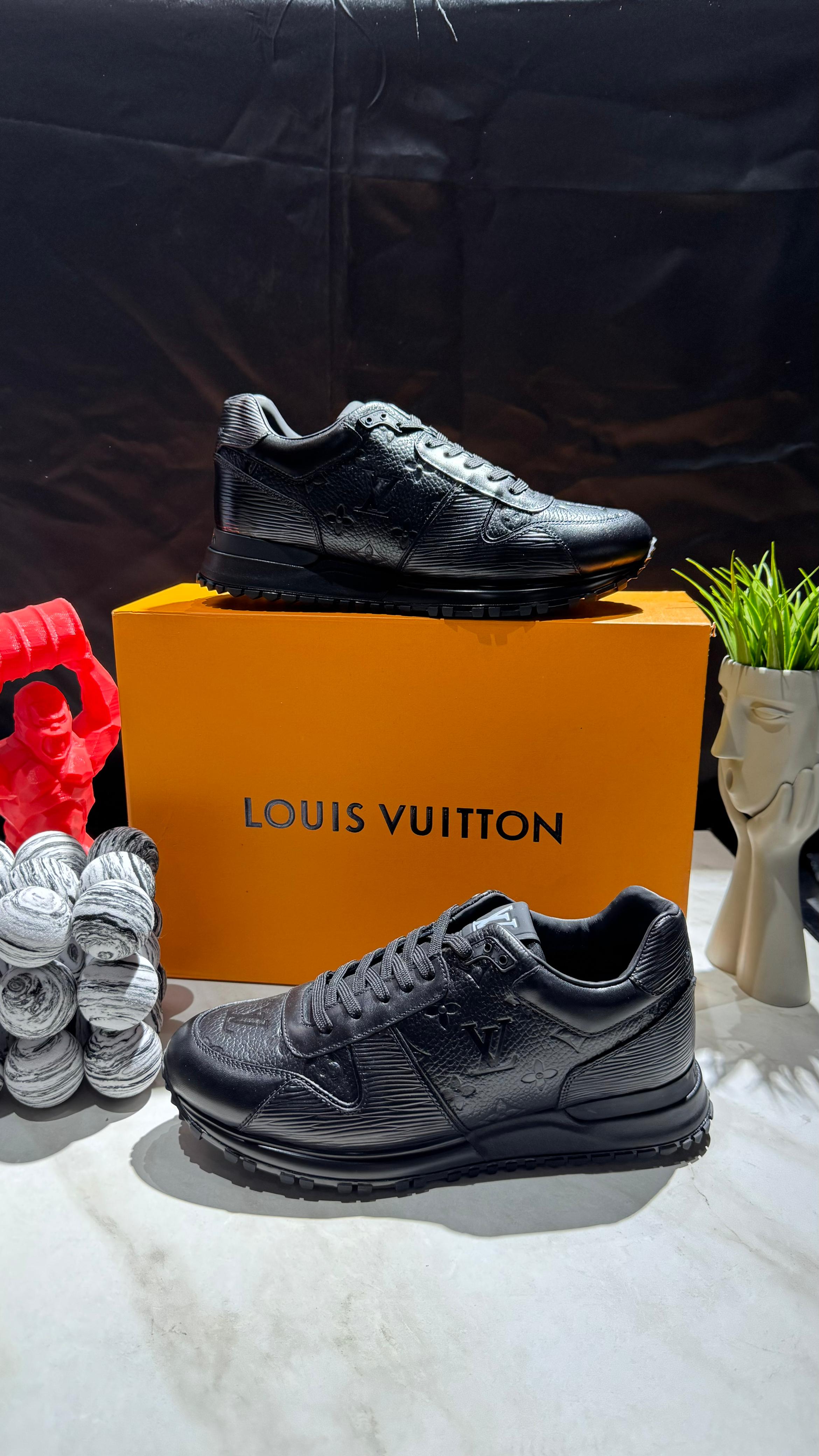 Embossed Black Sneakers – Textured Elegance