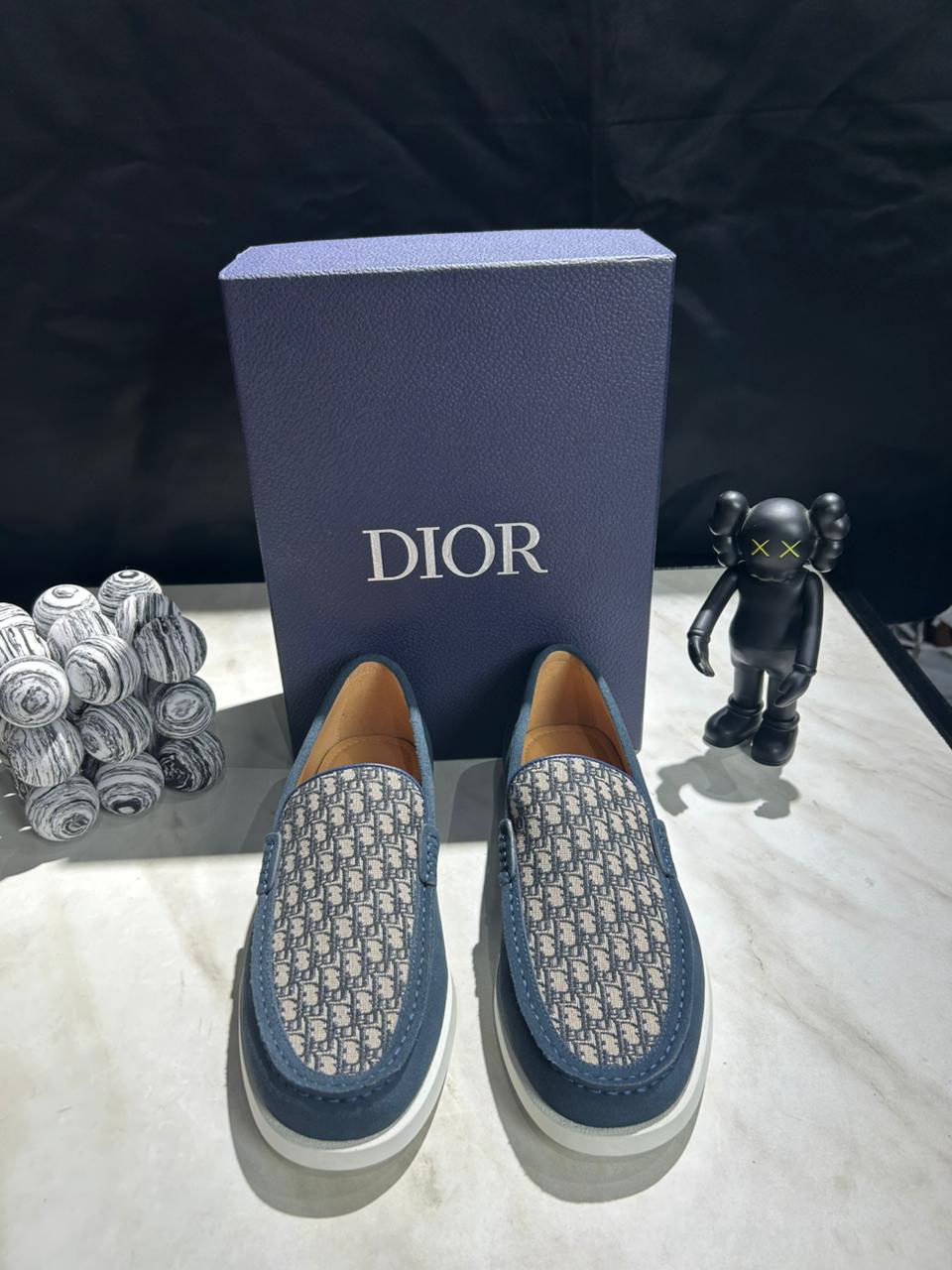 Men's Loafers with Signature Pattern Accent