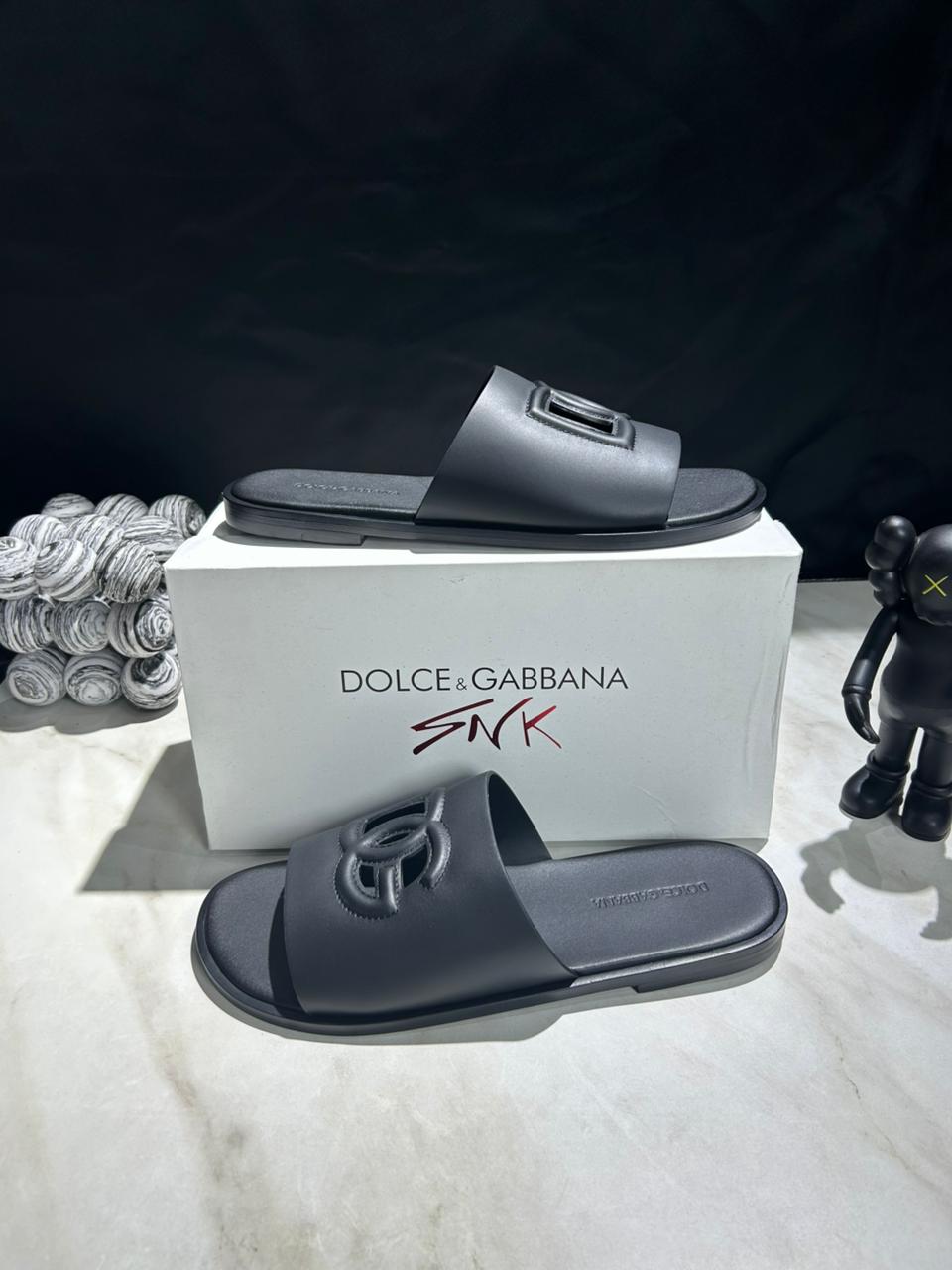 Bold Monogram Rubber Slides