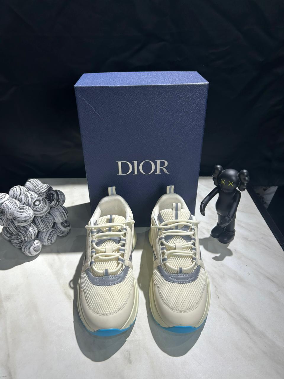 Chunky Men's Sneakers with Mesh and Leather Details