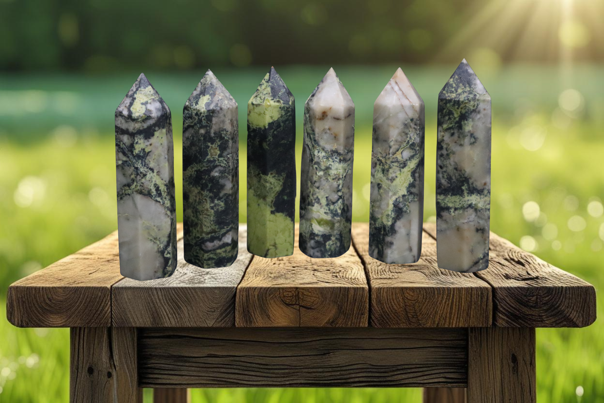 Yellow Turquoise Crystal Point