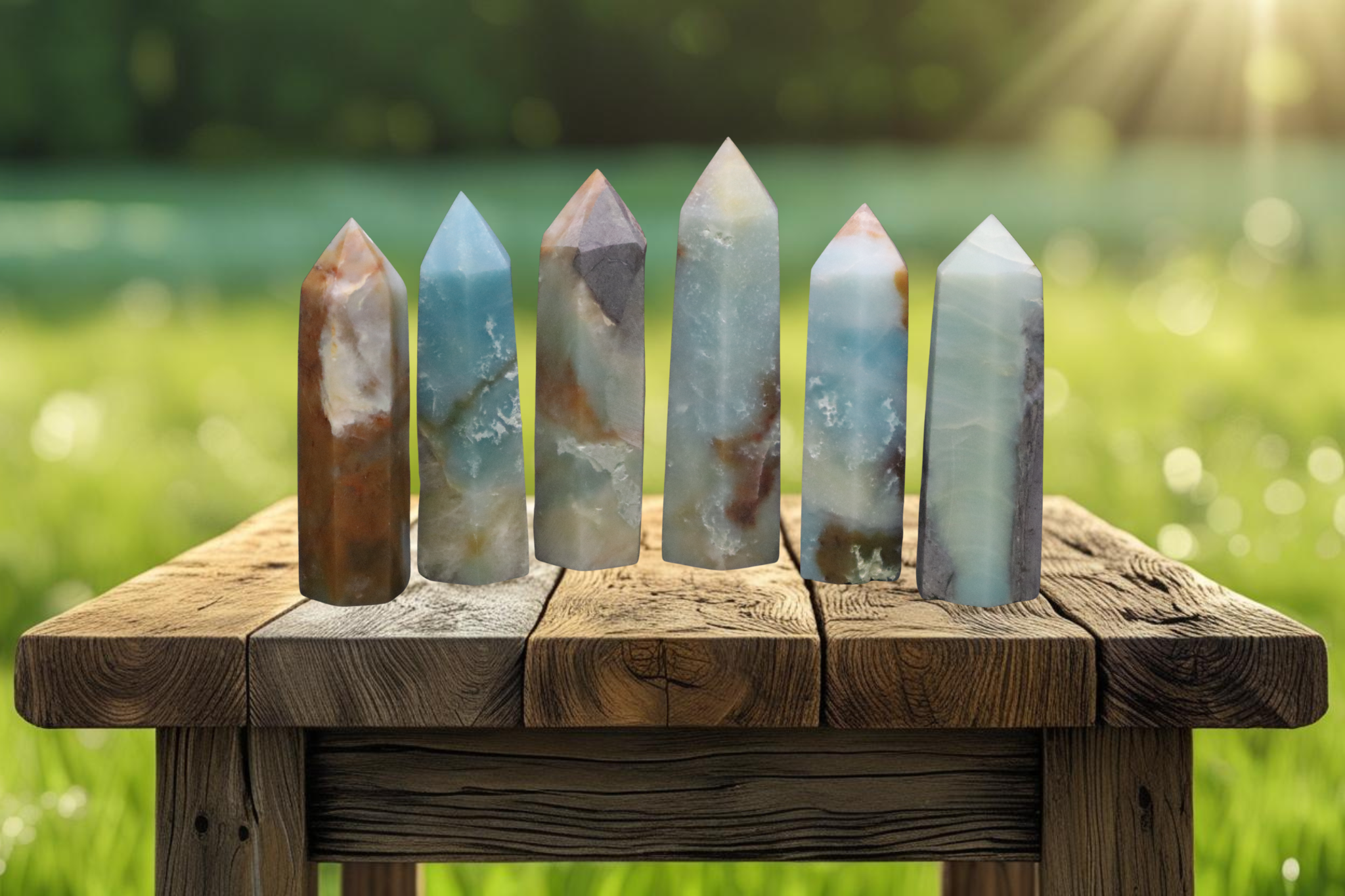 Amazonite Crystal Point