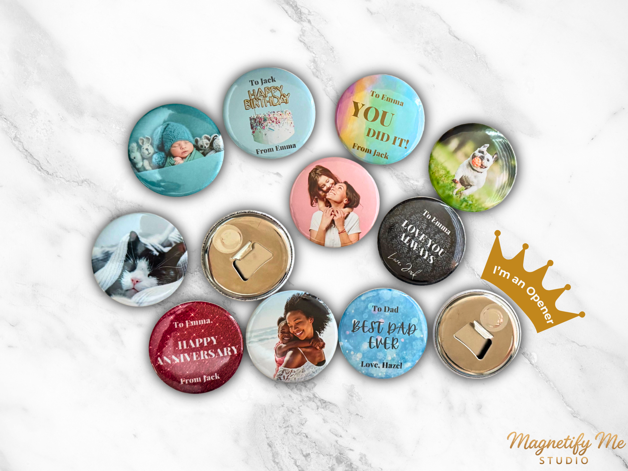 Custom Photo Bottle Opener Magnet – Open Drinks, Keep Memories Close