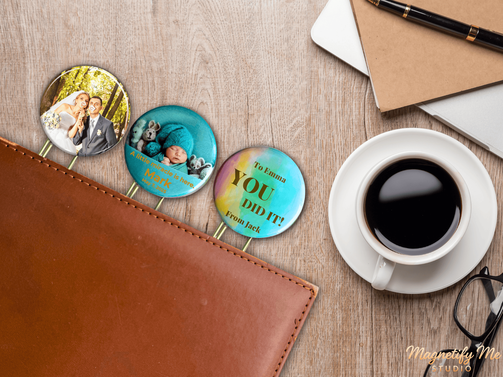 Custom Photo Bookmark Pink Gift Box Set