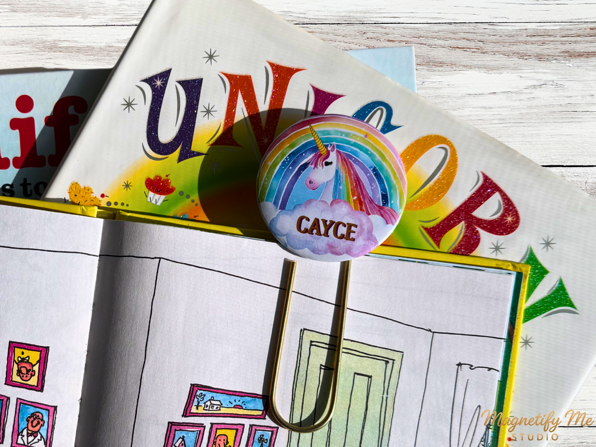 Custom Photo Bookmark Pink Gift Box Set