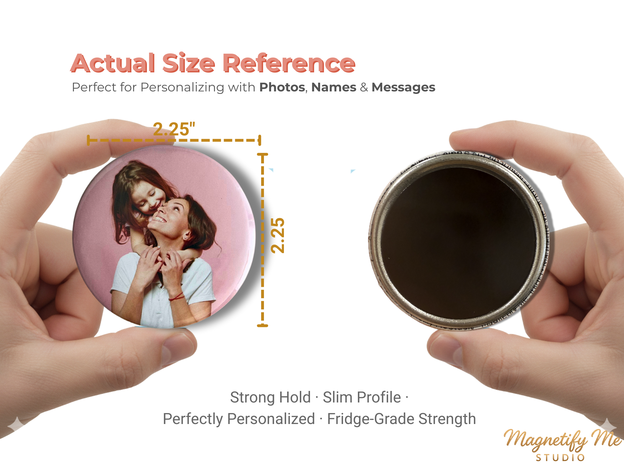 Custom Round Photo Magnet Set – Your Favorite Memories, Made Magnetic