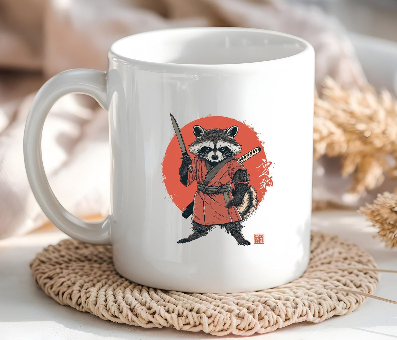 Funny Raccoon Mug Motivation Work Coffee Cup Dad Gift Mug Sarcastic Office Mug Humor Workplace Gift for Her Idea Gift Him Novelty Coffee Mug