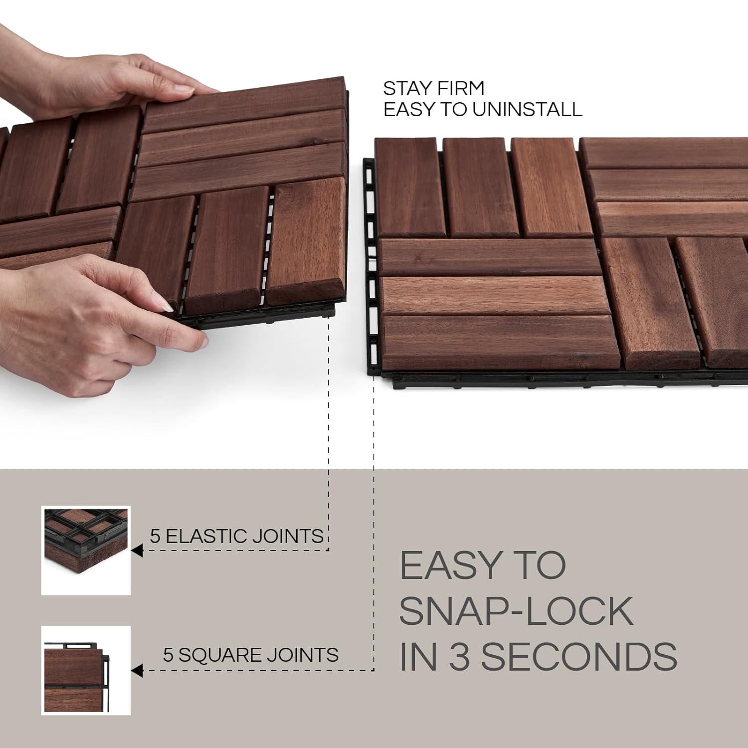 IPE Wood Deck Tiles