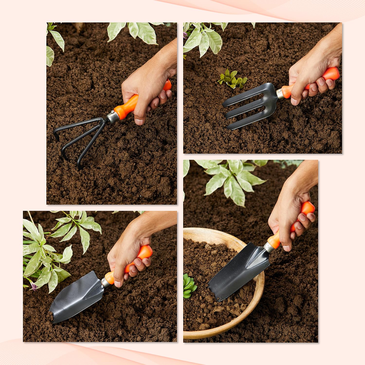 Paggu Brand - Solimo 8-Piece Gardening Tool Kit