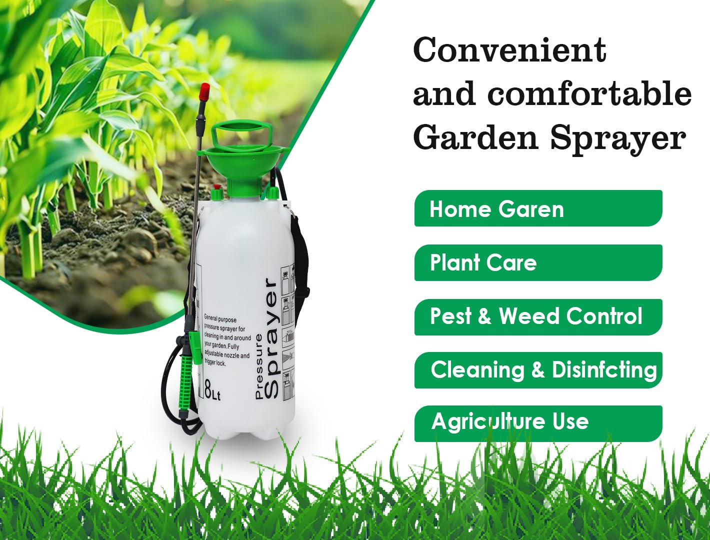 PAGGU Garden Sprayer – 8 Liter