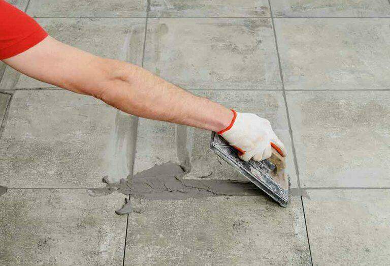 Concreate Surface with Tiles laying 