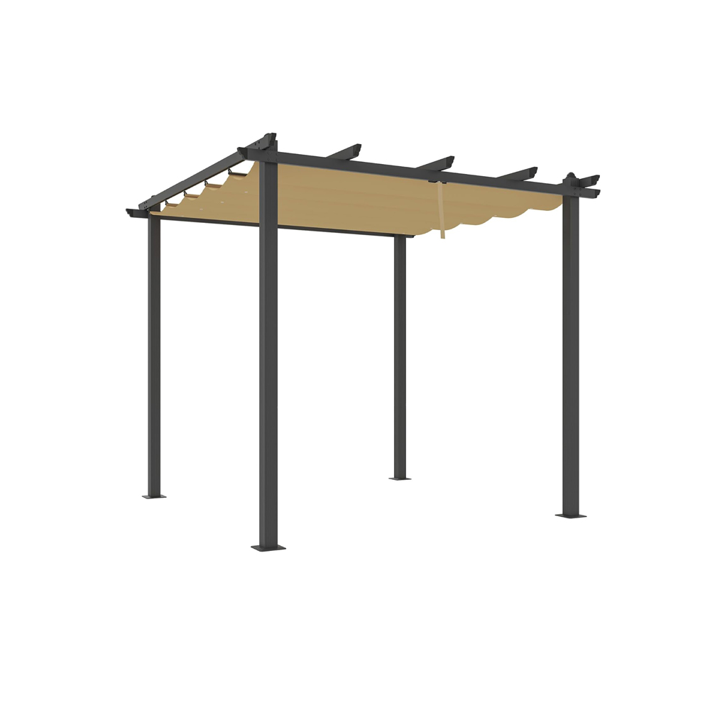 Paggu 10'X10' Pergola with Retractable Roof