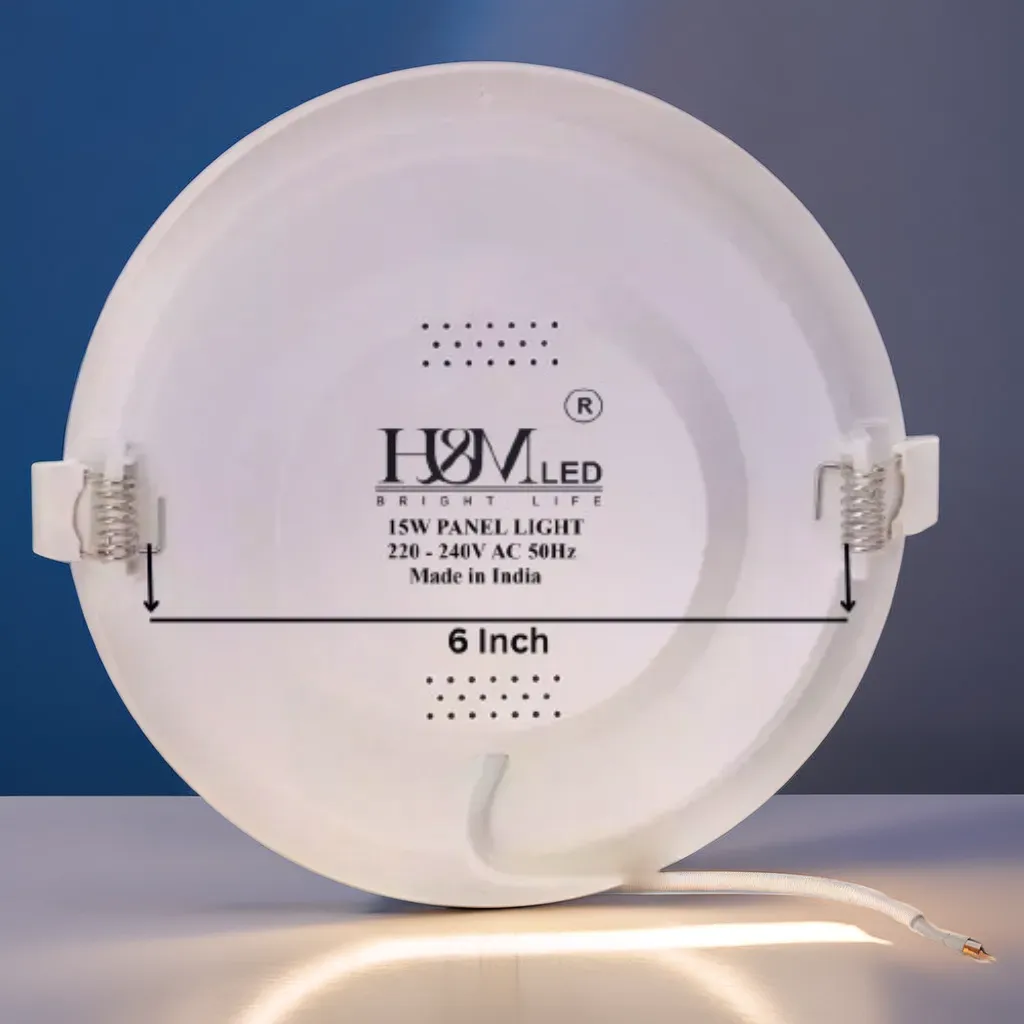 H&M LED 15W Slim LED Panel Light (Round)