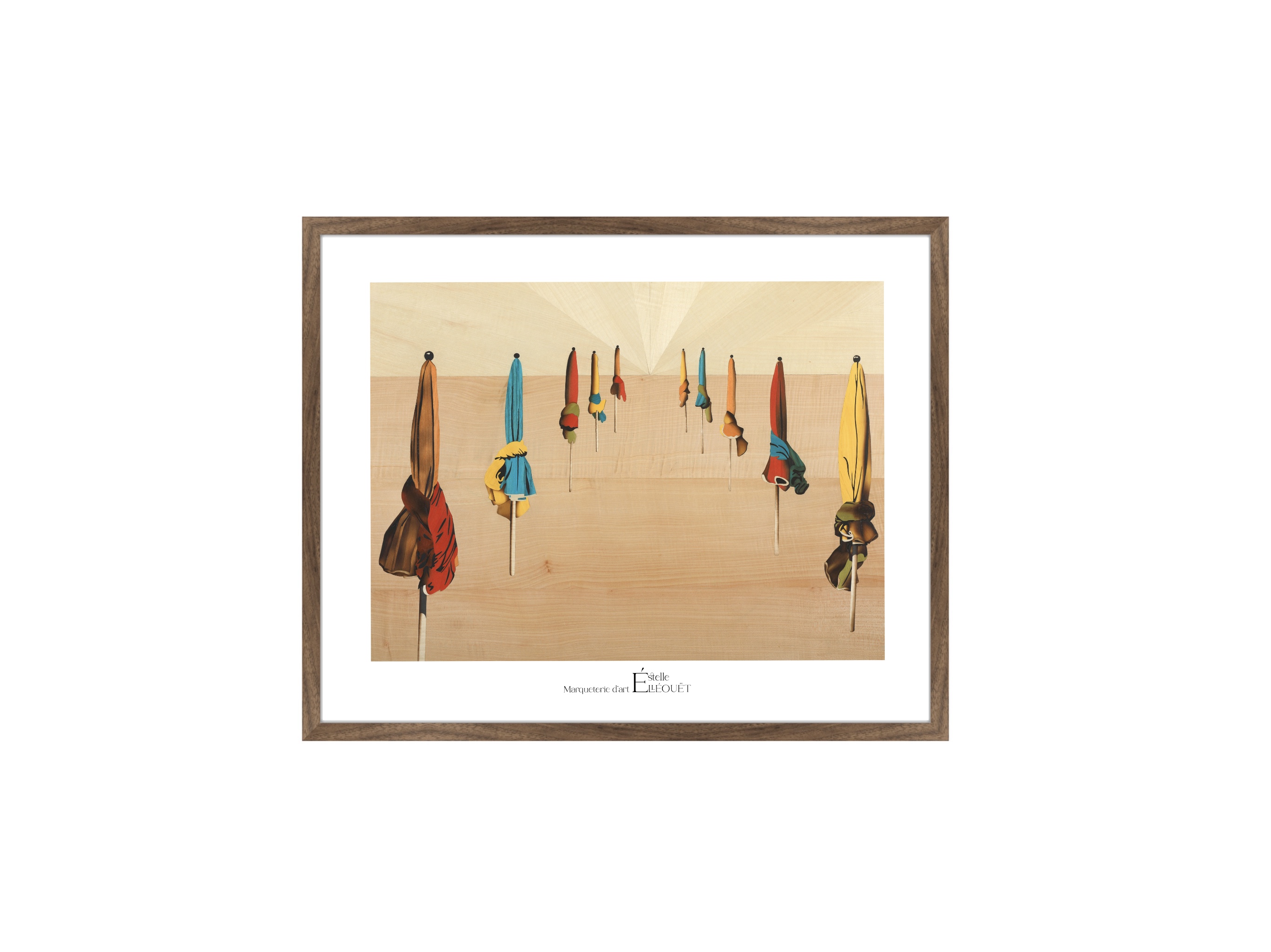 AFFICHE -  PARASOLS DEAUVILLE