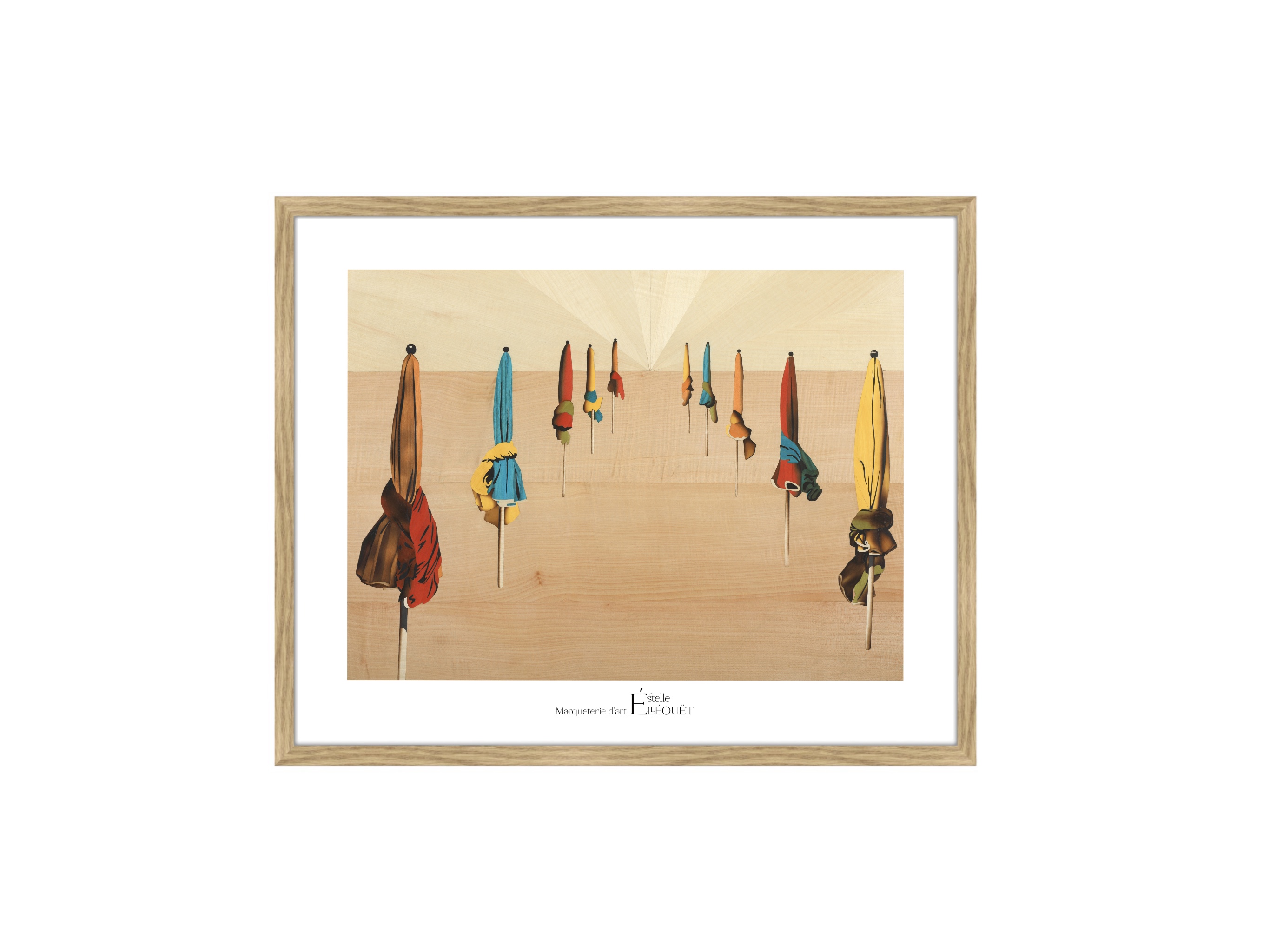 AFFICHE -  PARASOLS DEAUVILLE