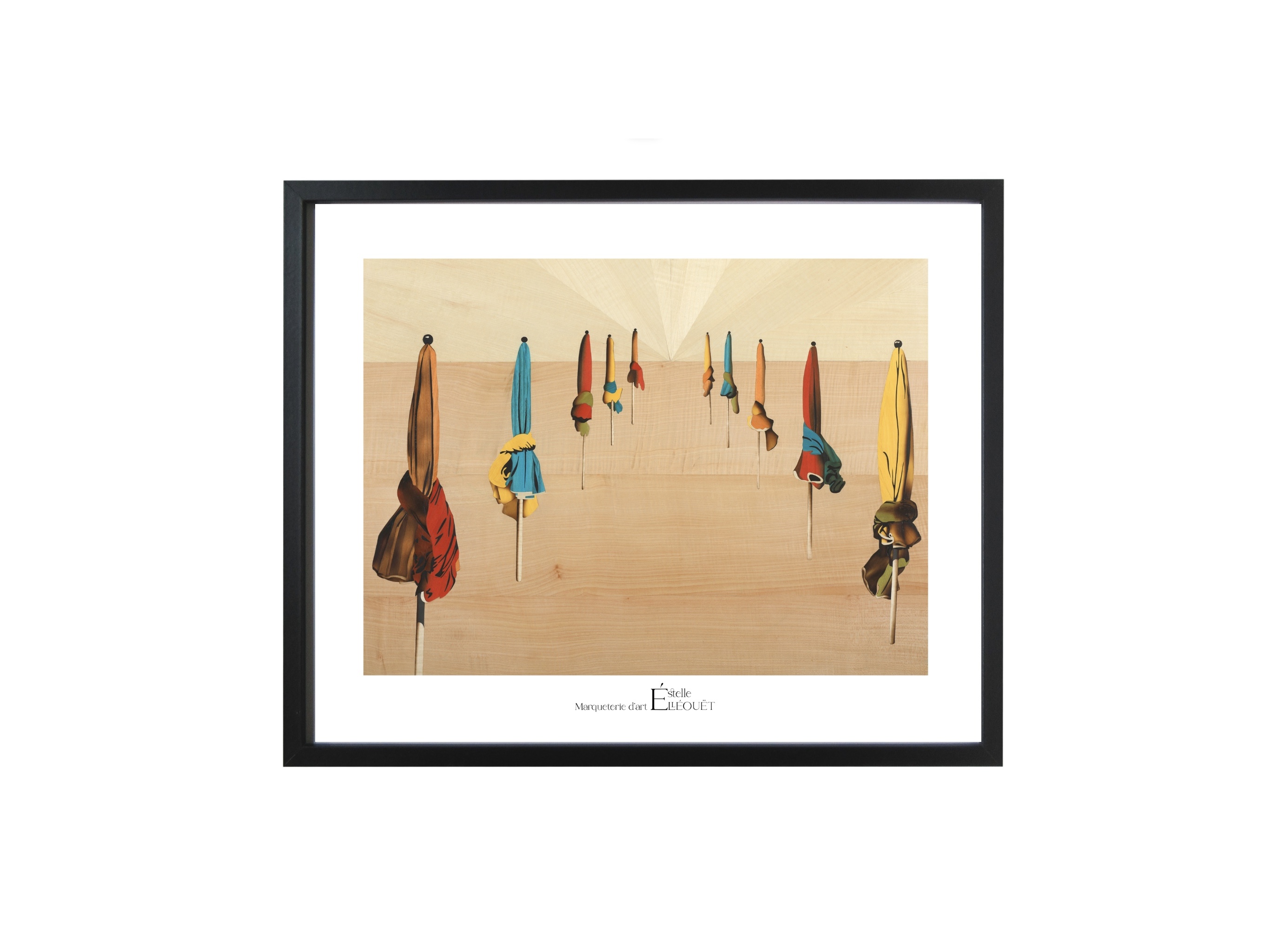 AFFICHE -  PARASOLS DEAUVILLE