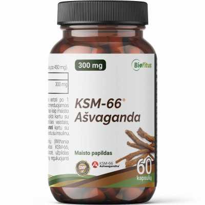 Ašvaganda KSM-66 300 mg kapsulėje