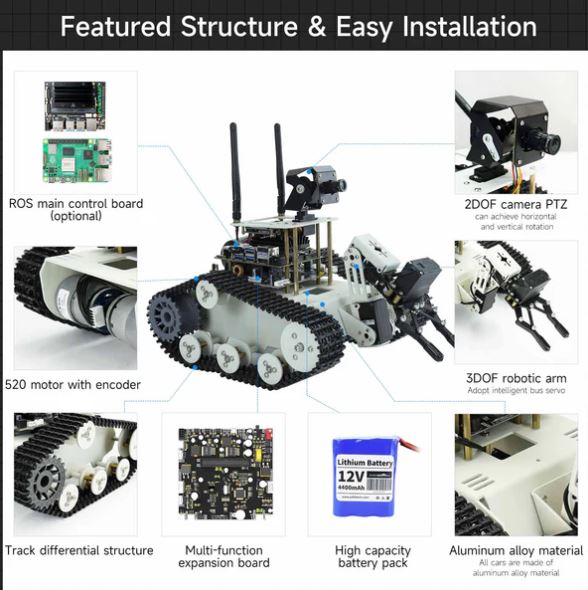 Робо-кола Трансбот СE ROS с Raspberry Pi 5 4GB