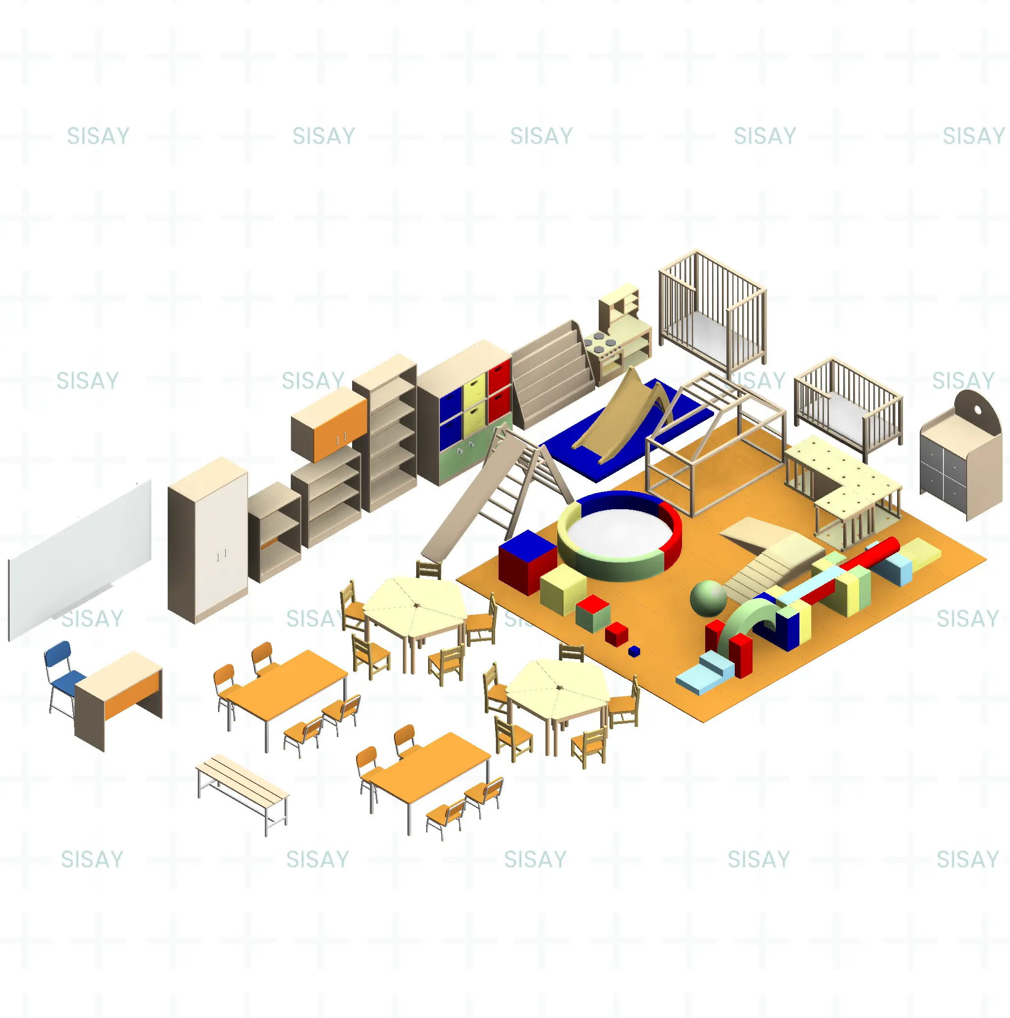 Paquete BIM - Mobiliario para Educación Inicial