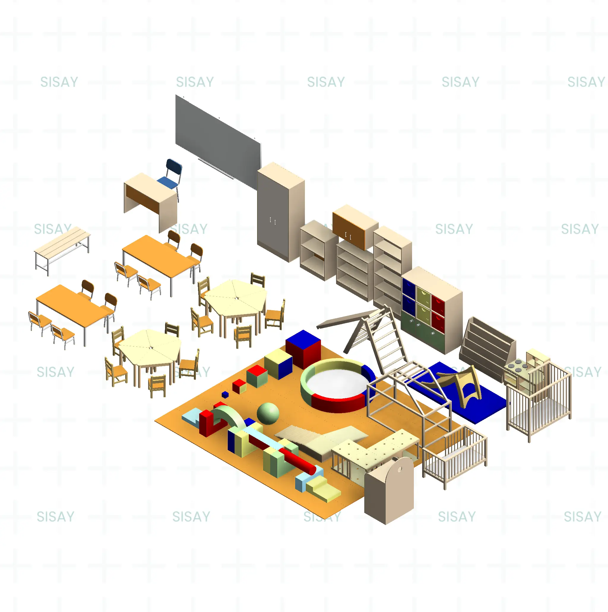 Paquete BIM - Mobiliario para Educación Inicial