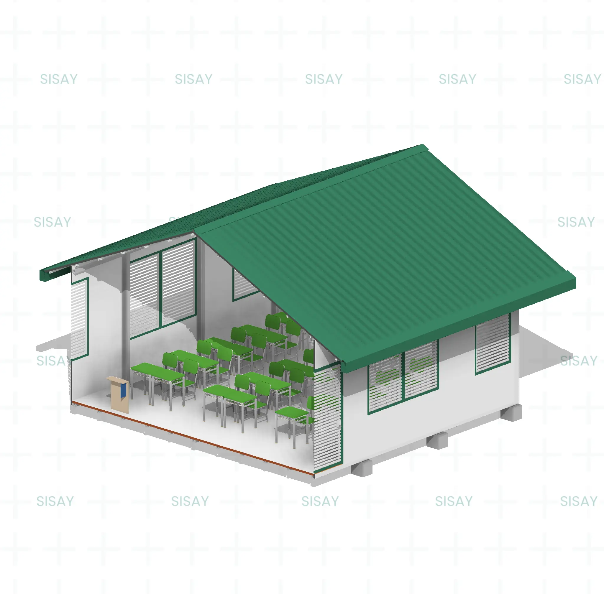 Modelo BIM LOD 300 – Módulo Prefabricado Tipo Selva