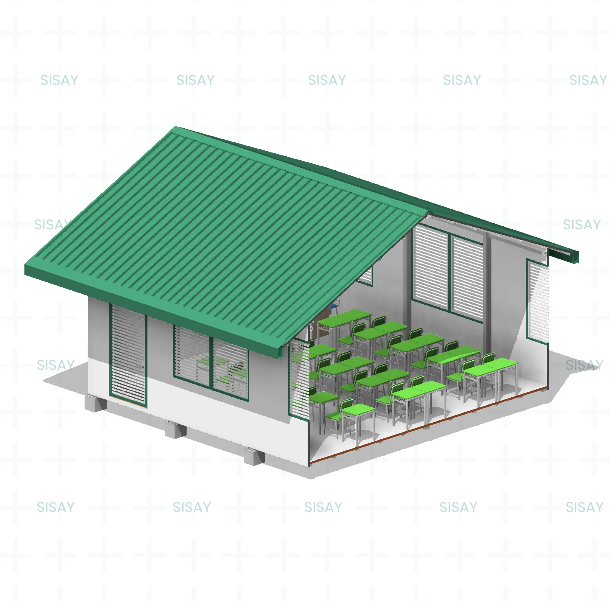 Modelo BIM LOD 300 – Módulo Prefabricado Tipo Selva