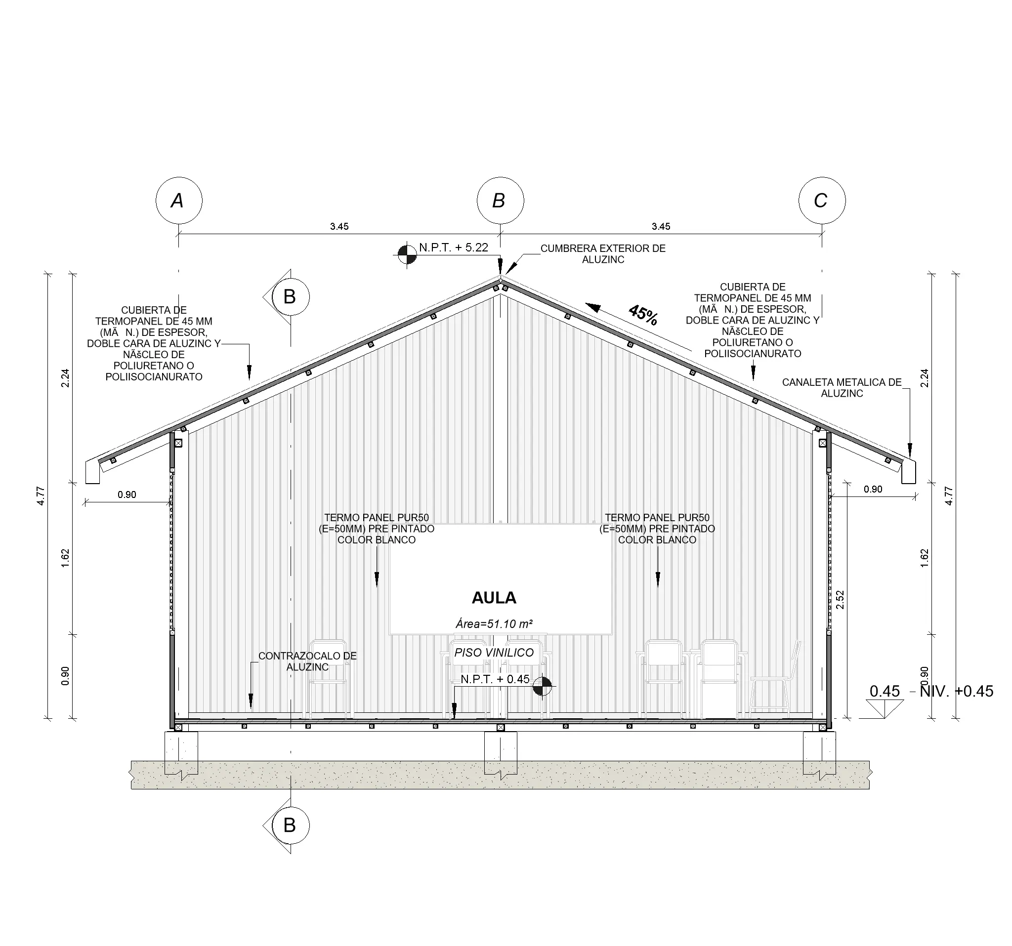 Modelo BIM LOD 300 – Módulo Prefabricado Tipo Selva