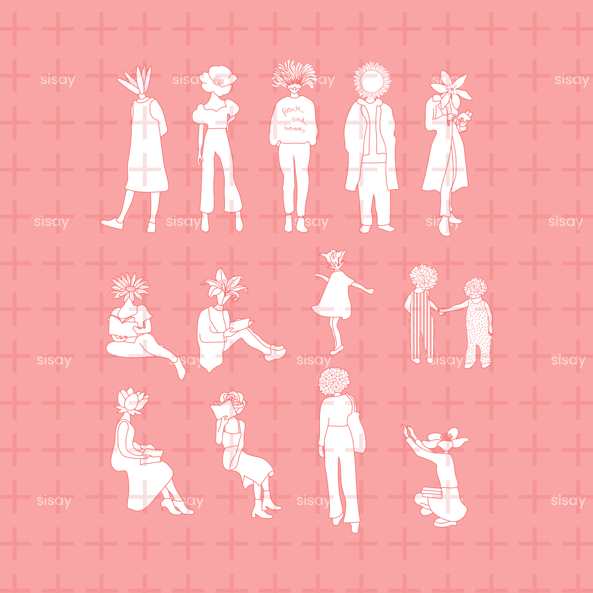 Pack de escalas florales