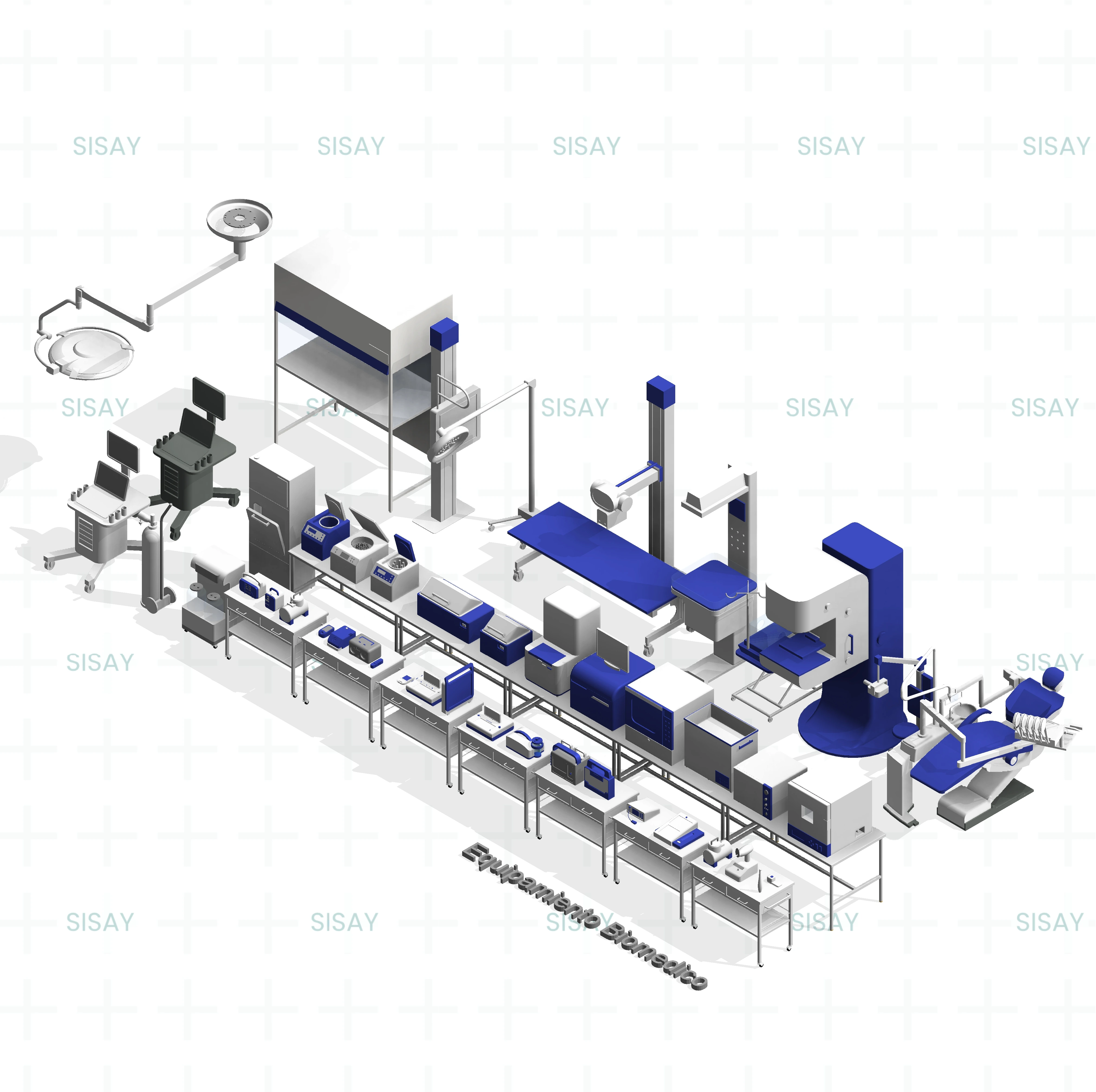 Familias BIM para Centros de Salud – Equipamiento Médico, Mobiliario y Laboratorio