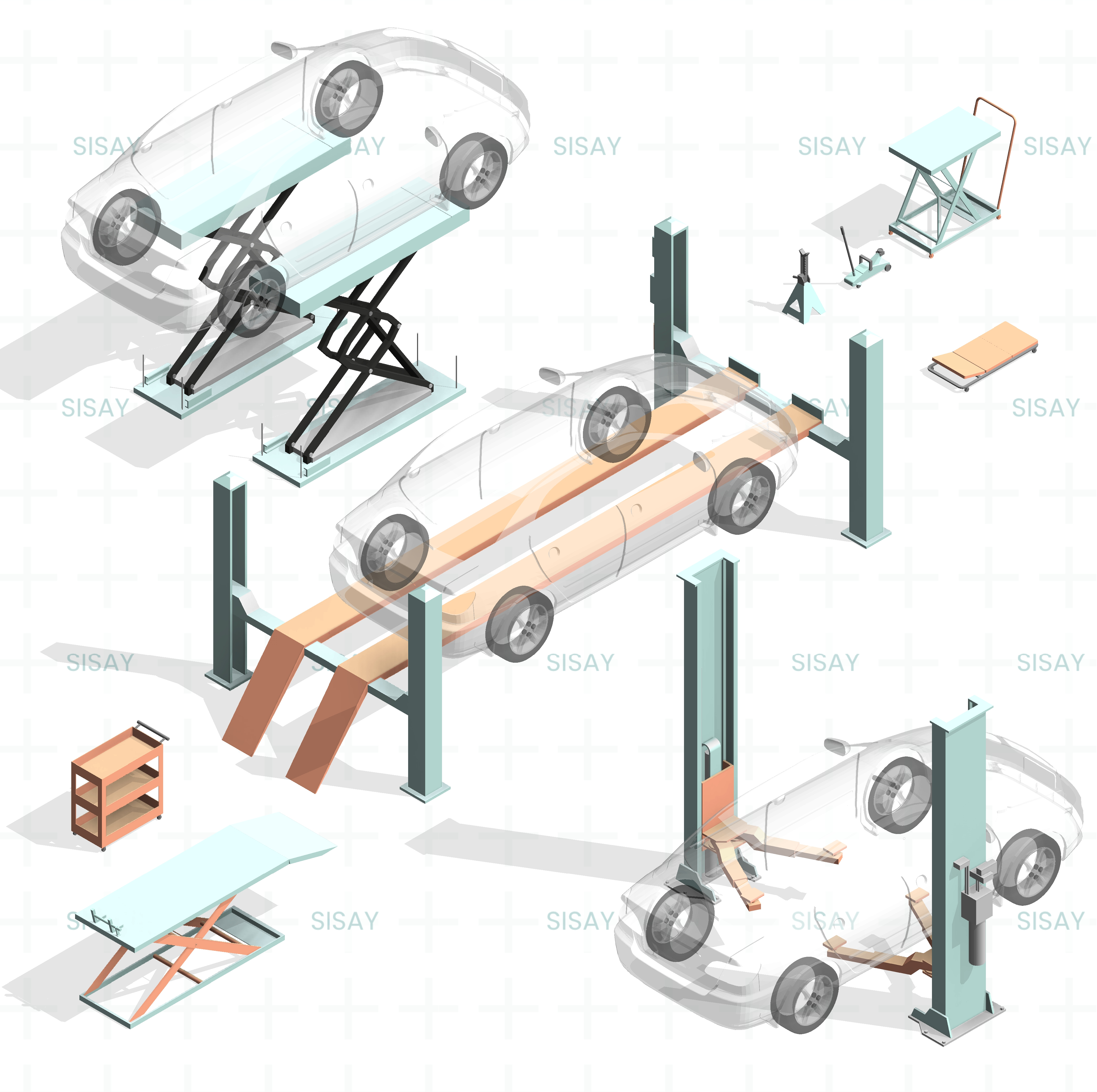 Pack BIM Taller Mecánico e Industrial – Familias Revit Profesionales para Proyectos Técnicos y Educación 