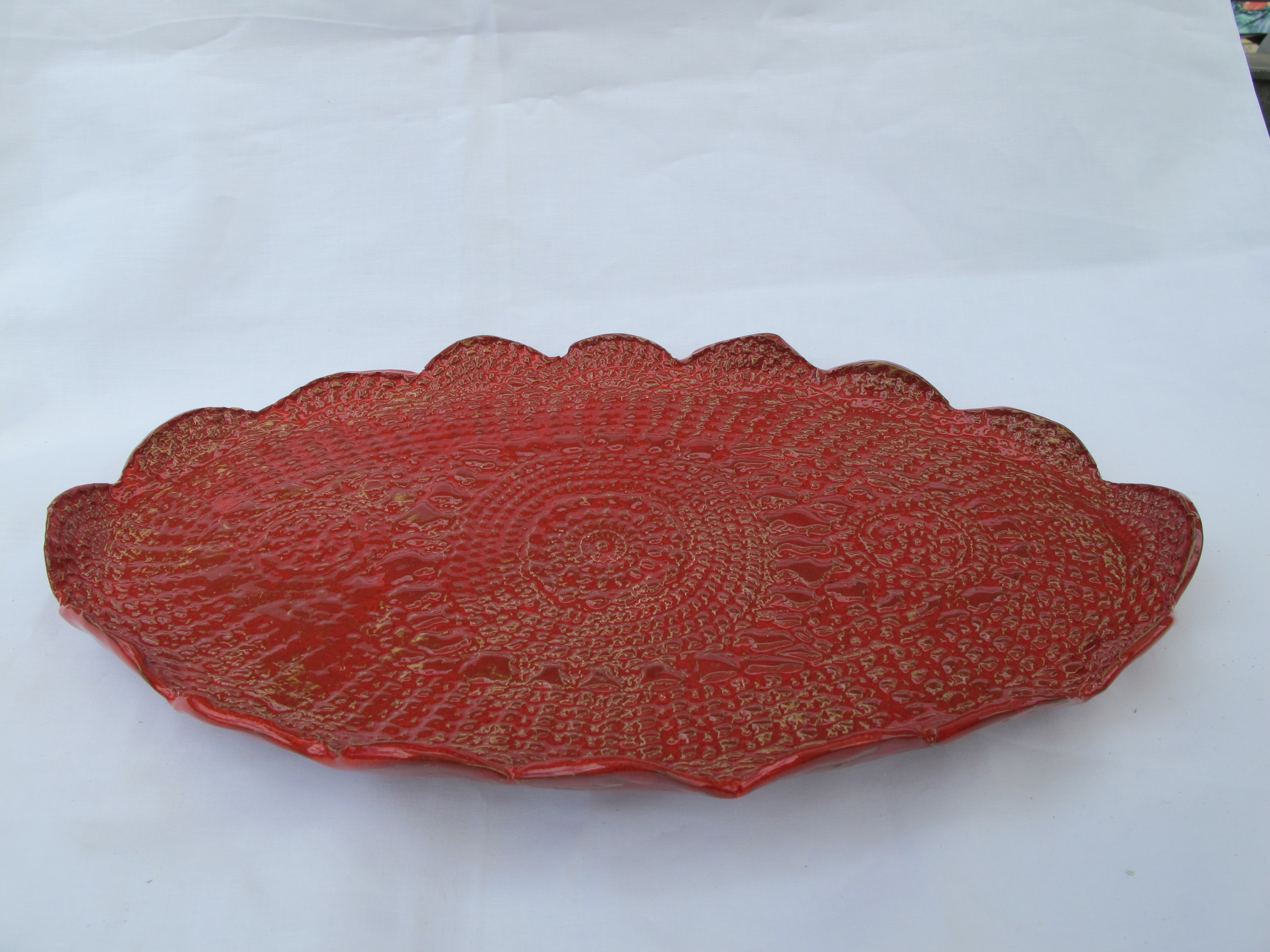 Handgefertigte Keramikplatte