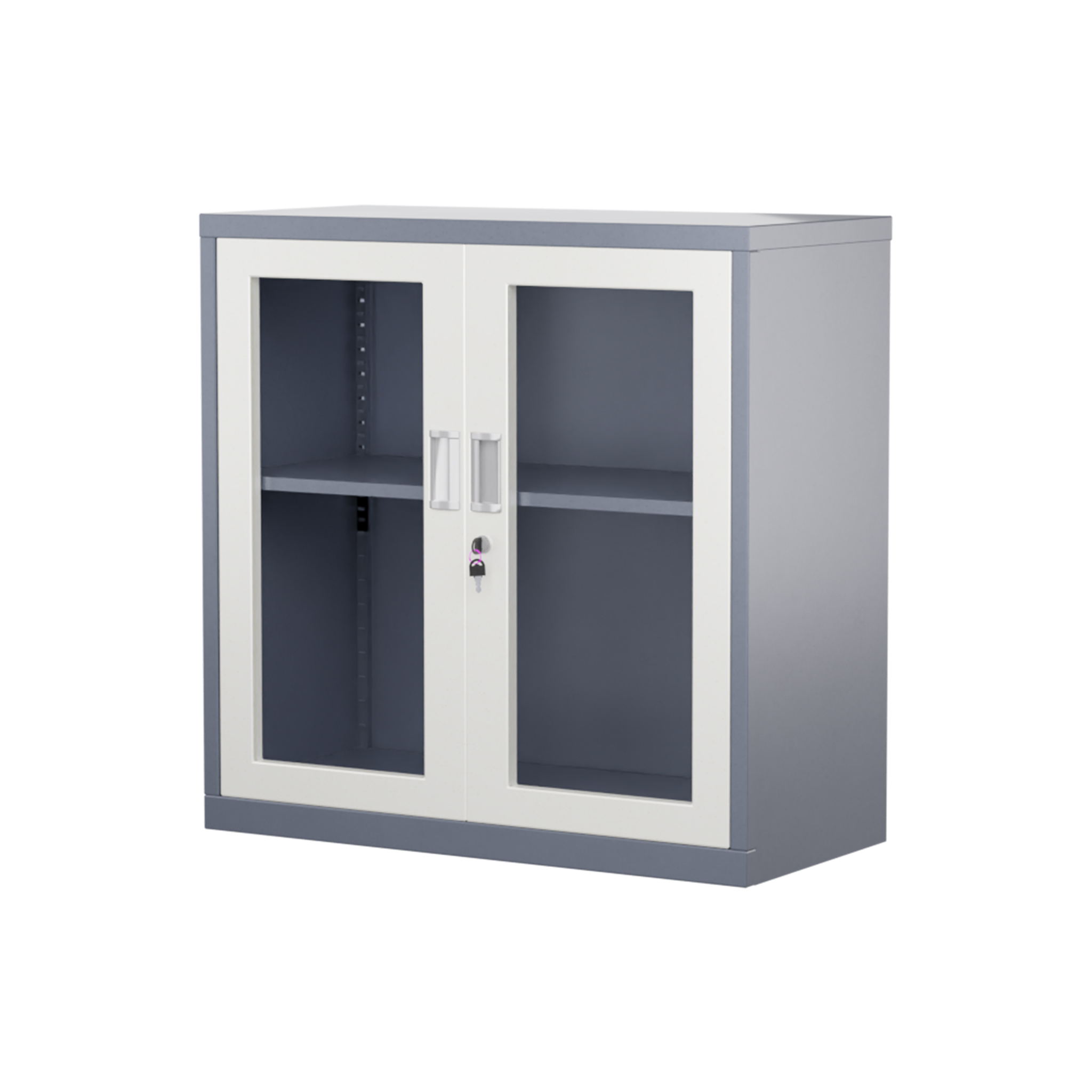 Lemari Arsip Half Swing Besi / Kaca