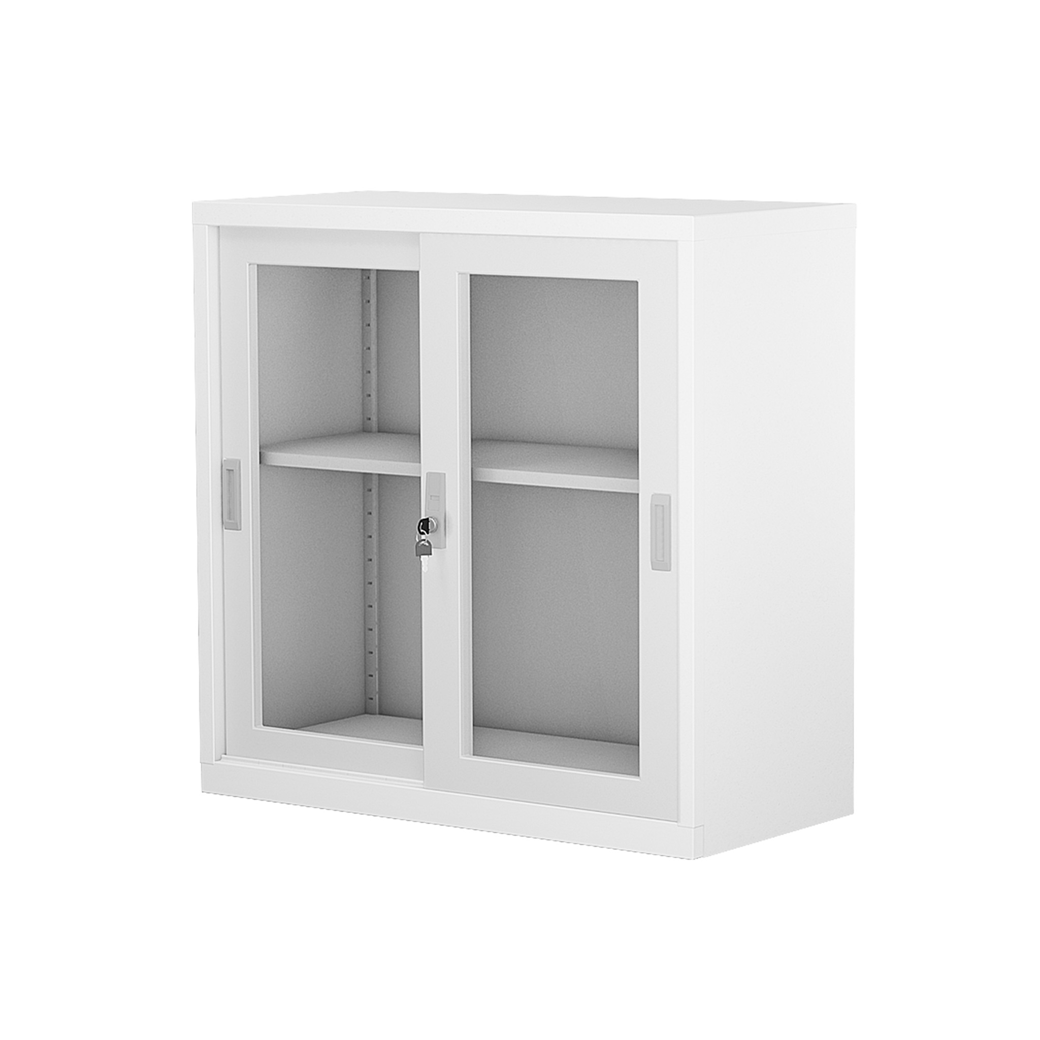 Lemari Arsip Half Sliding Besi / Kaca