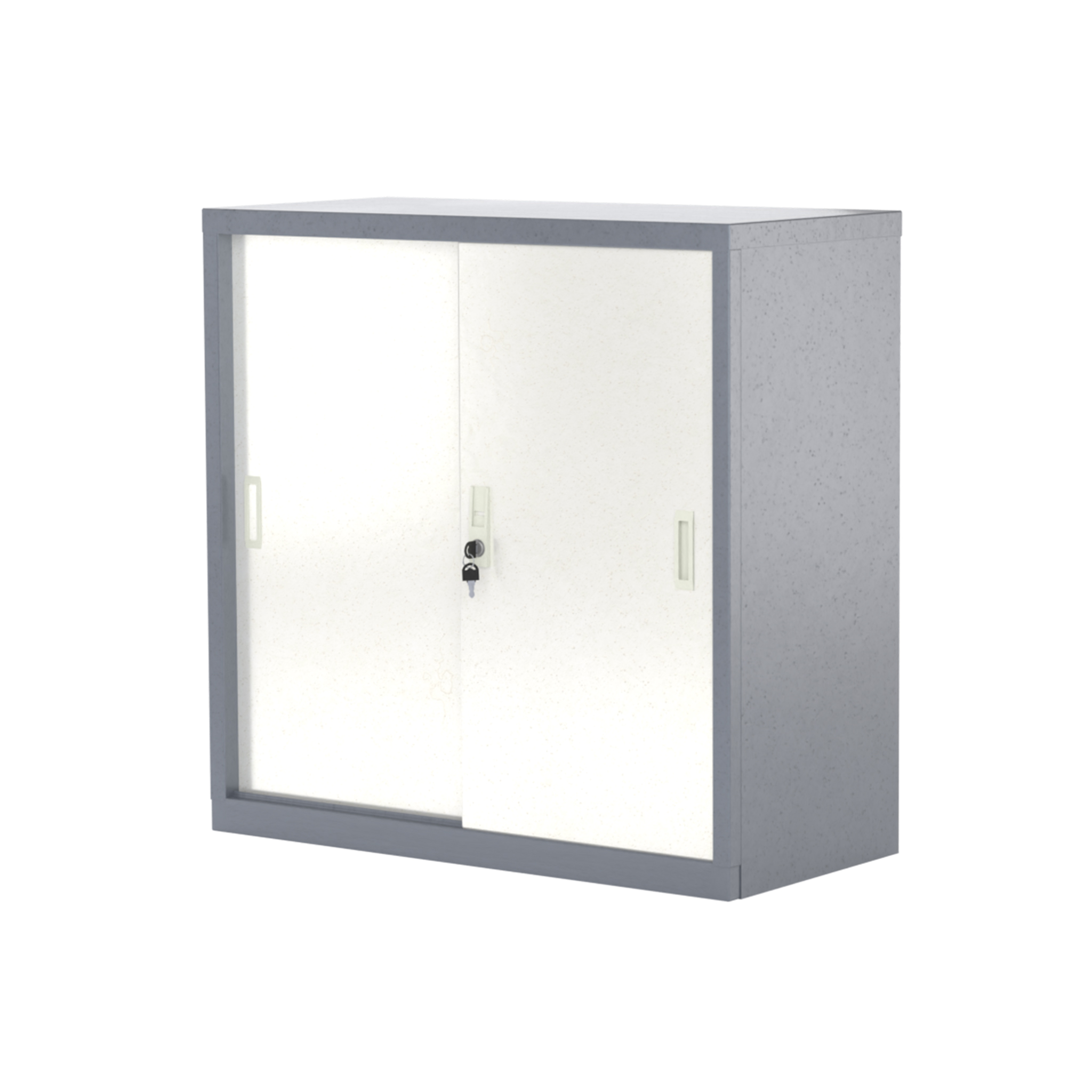 Lemari Arsip Half Sliding Besi / Kaca