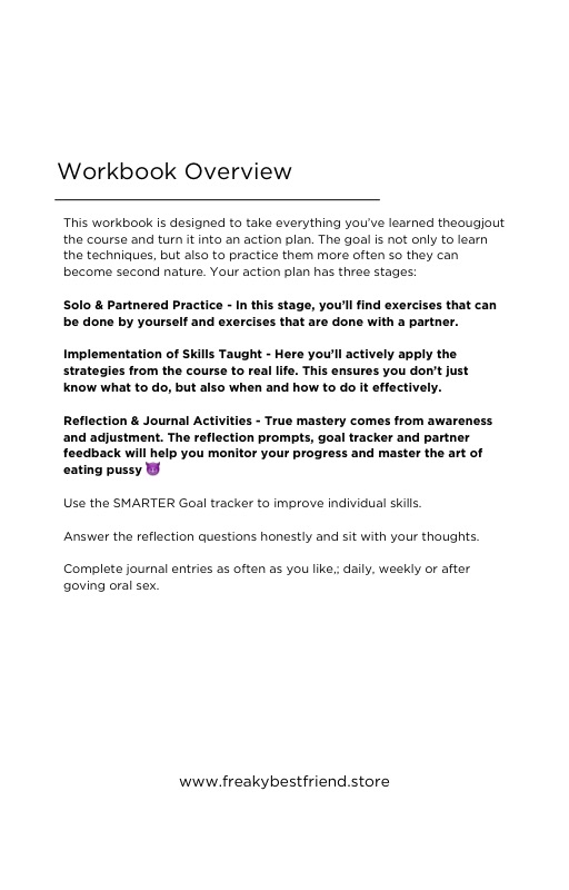 Oral Sex Mastery Course