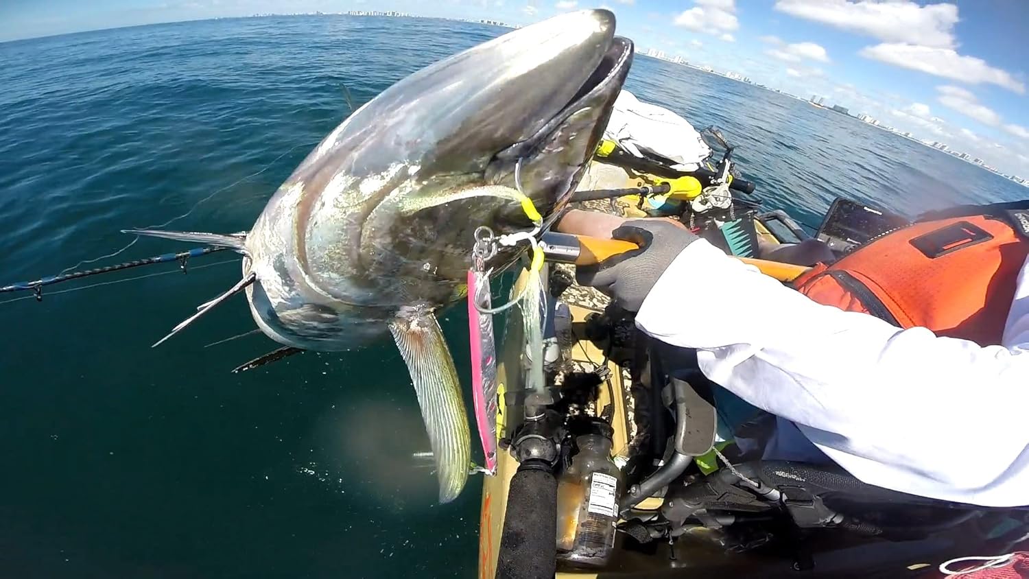 Salty Bastards Glow Twin Assist Jigging Hooks