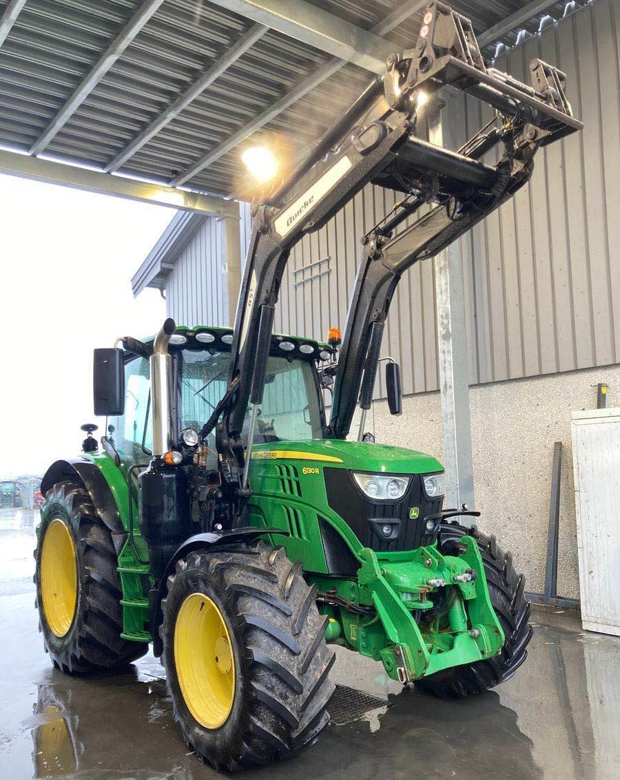 Tracteur Agricole John Deere 6130R – 2017 – 3600 h – Chargeur frontal & relevage avant