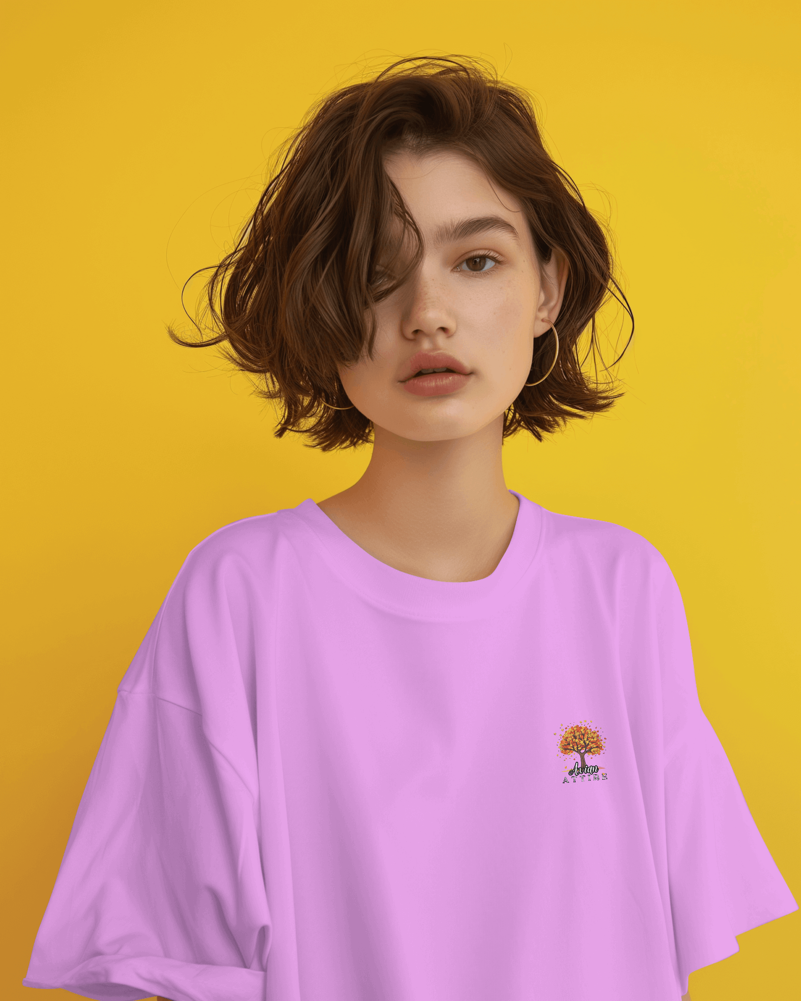 Lavender Lake – 260 GSM Oversized Tee