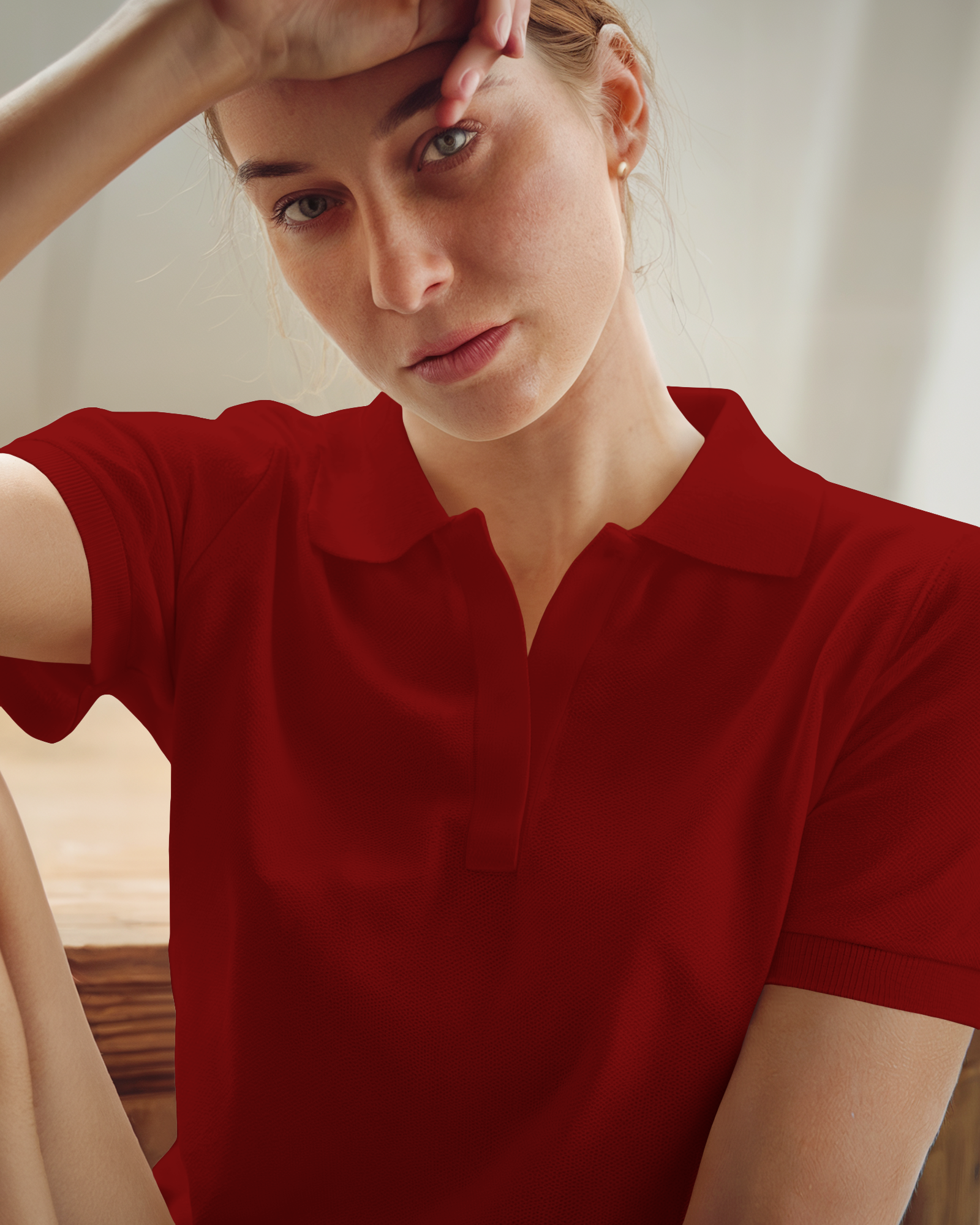 Maroon Grace – 230 GSM Women’s Polo
