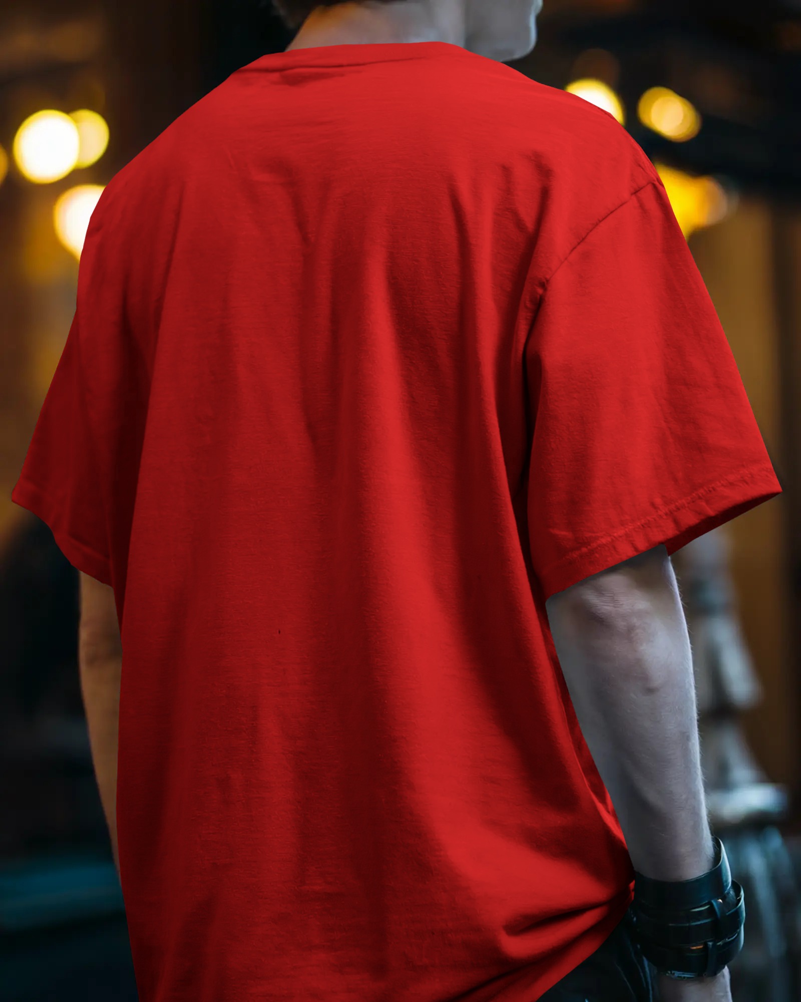 Red Rush – 200 GSM Oversized Tee