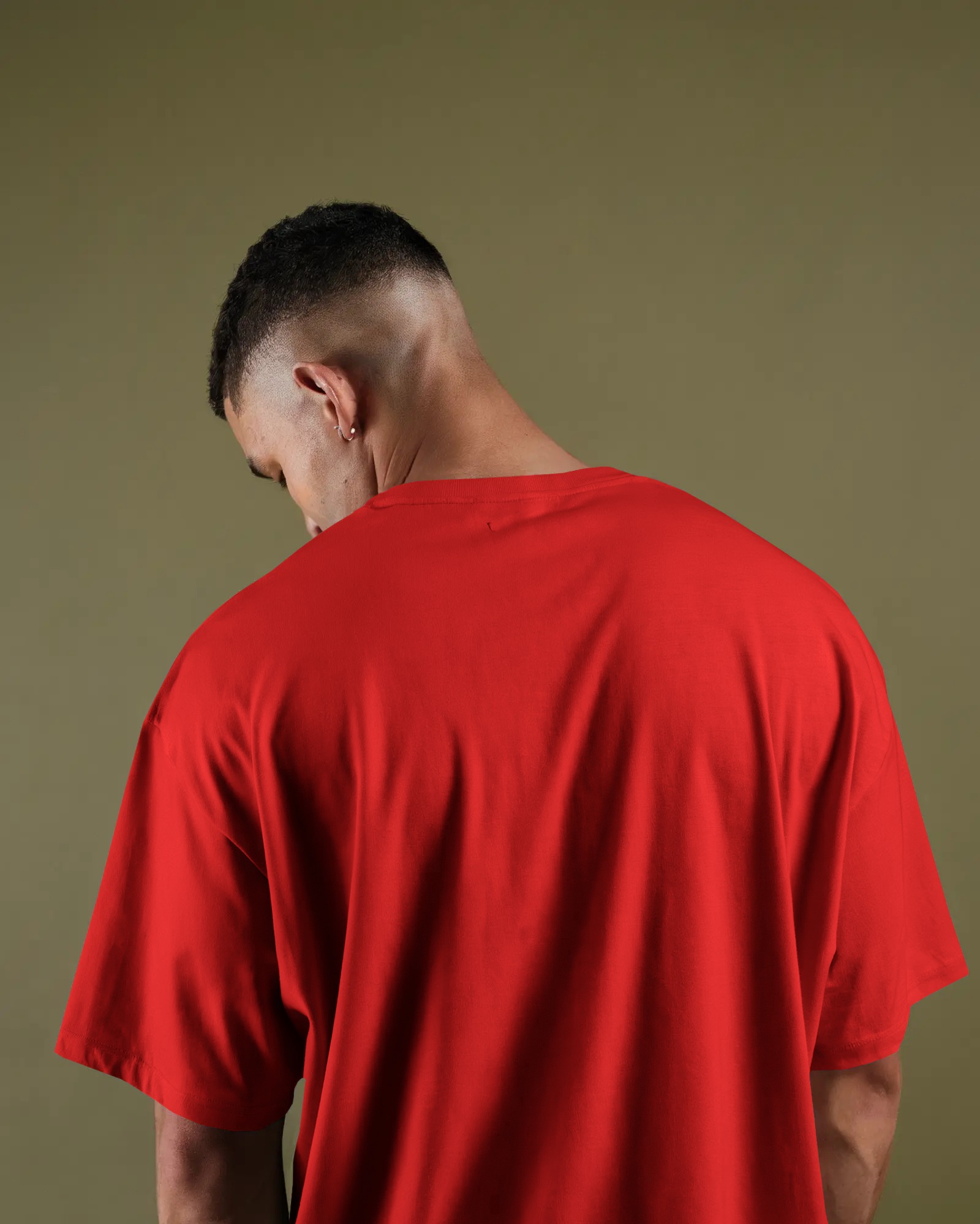 Red Rush – 200 GSM Oversized Tee