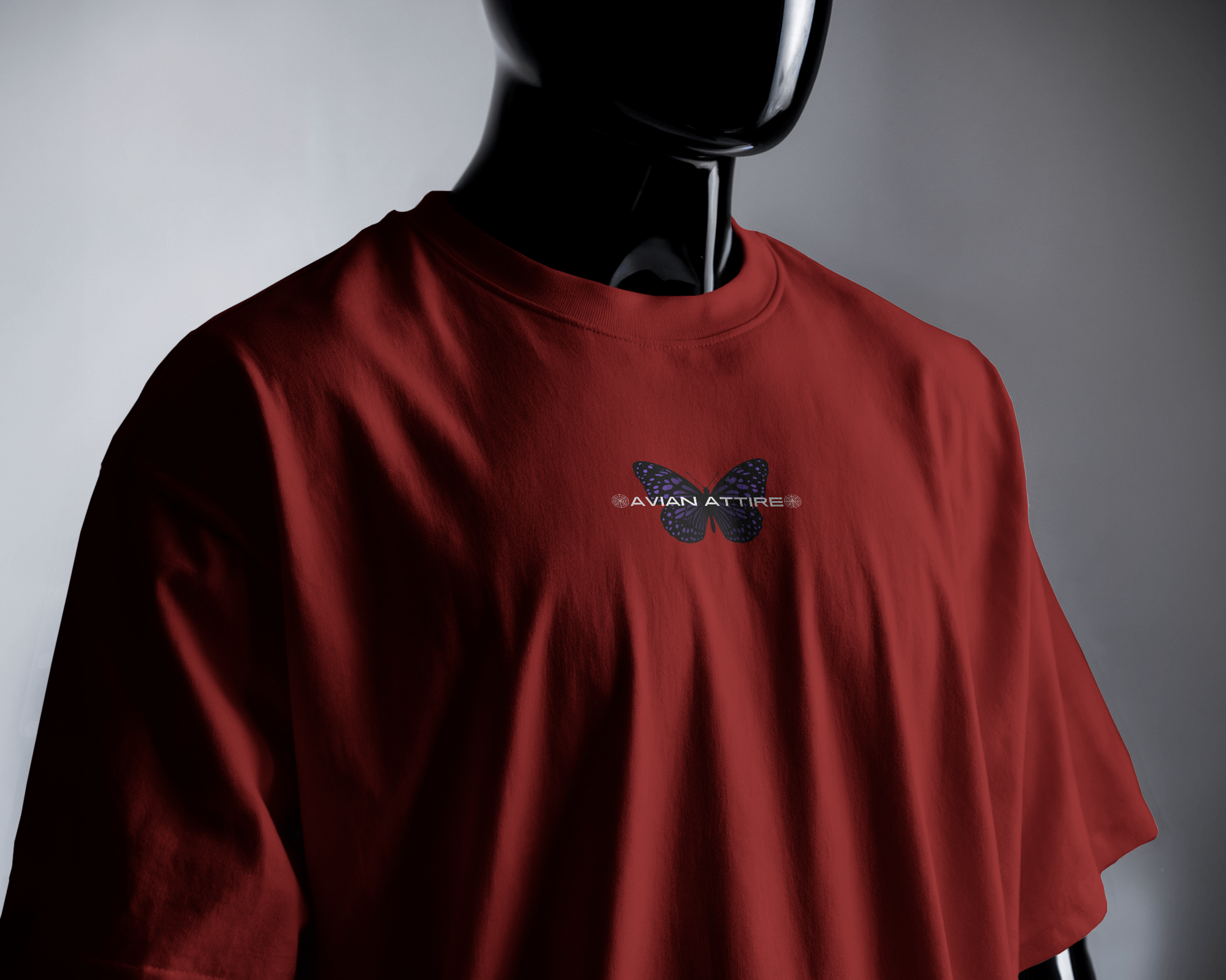 Maroon Mech – Limited 260 GSM Oversized Tee