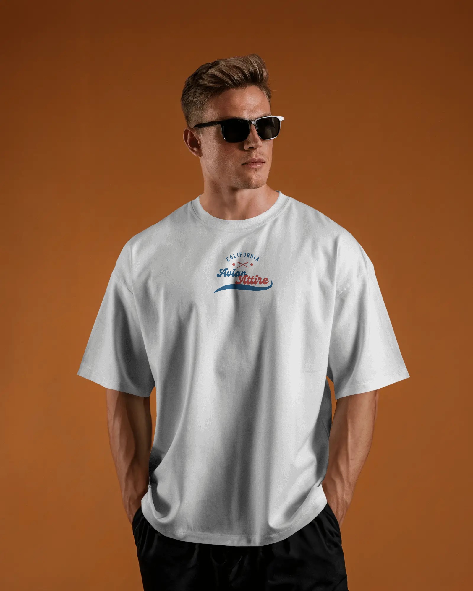 White Oversized Graphic T-Shirt – 230 GSM | Statement Streetwear