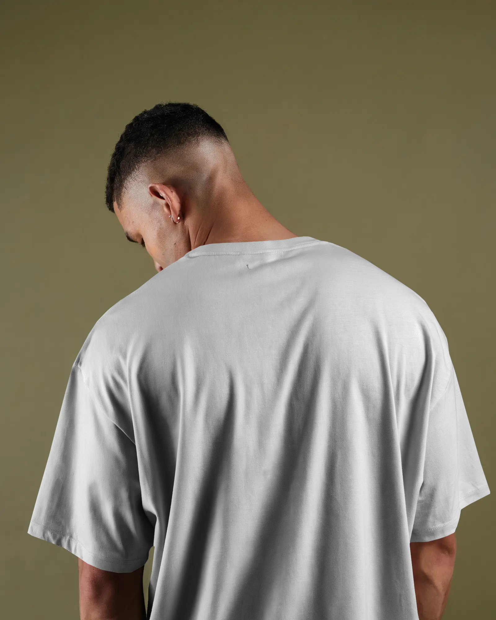 White Oversized Graphic T-Shirt – 230 GSM | Statement Streetwear