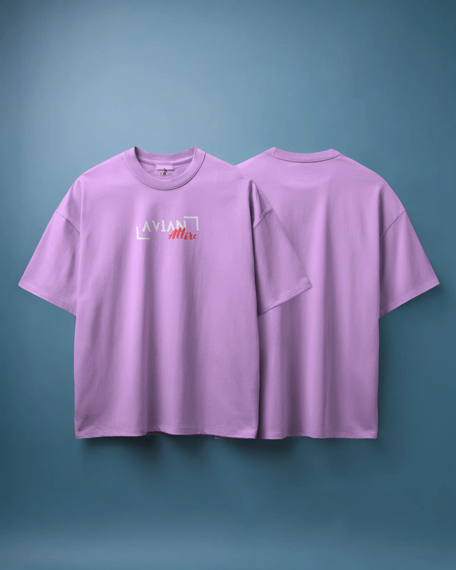 Lavender Oversized Graphic T-Shirt – 230 GSM | Soft Hue, Bold Statement